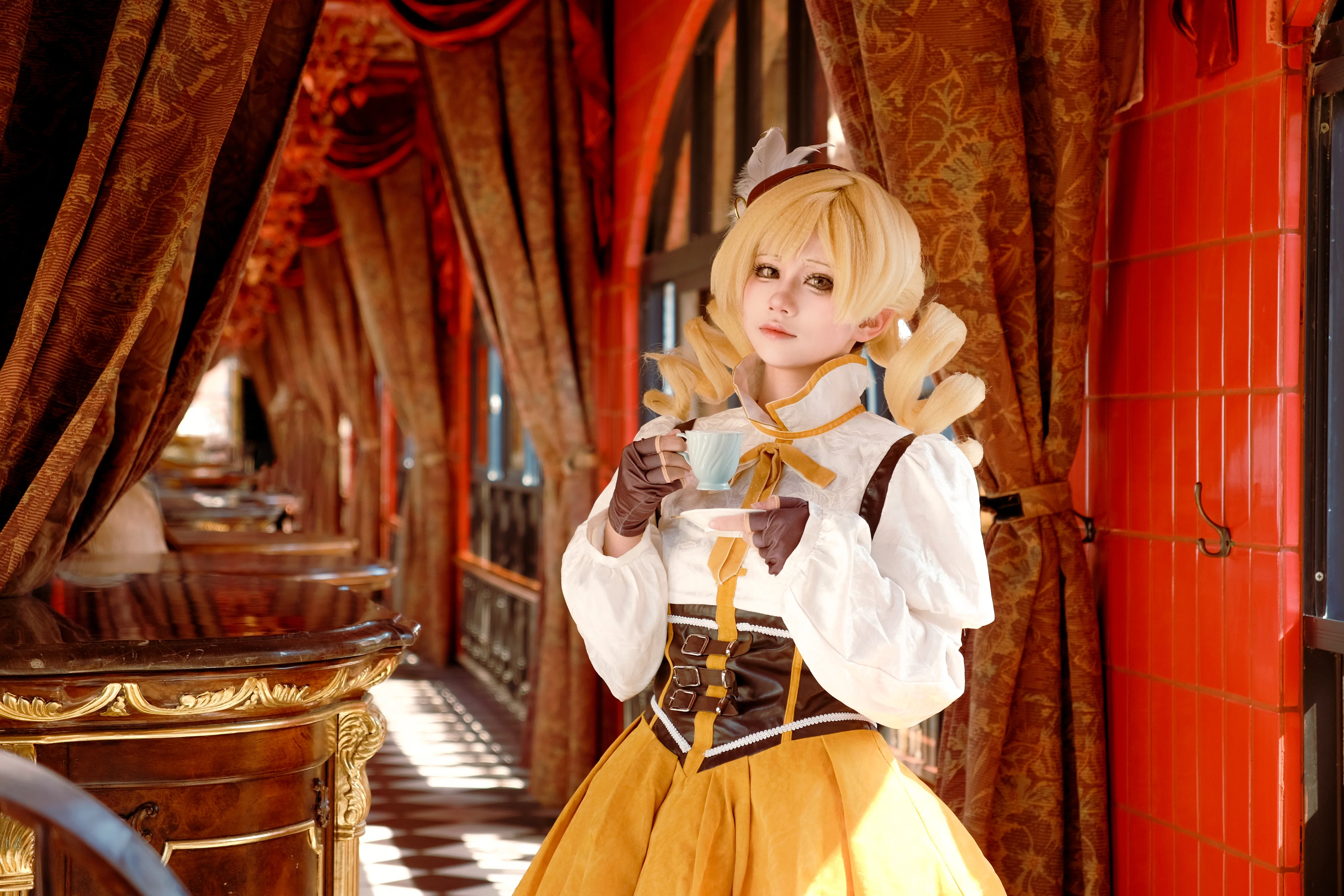[Mami Tomoe cosplay] Puella Magi Madoka Magica, An Elegant Afternoon in a Retro Carriage - Image 3