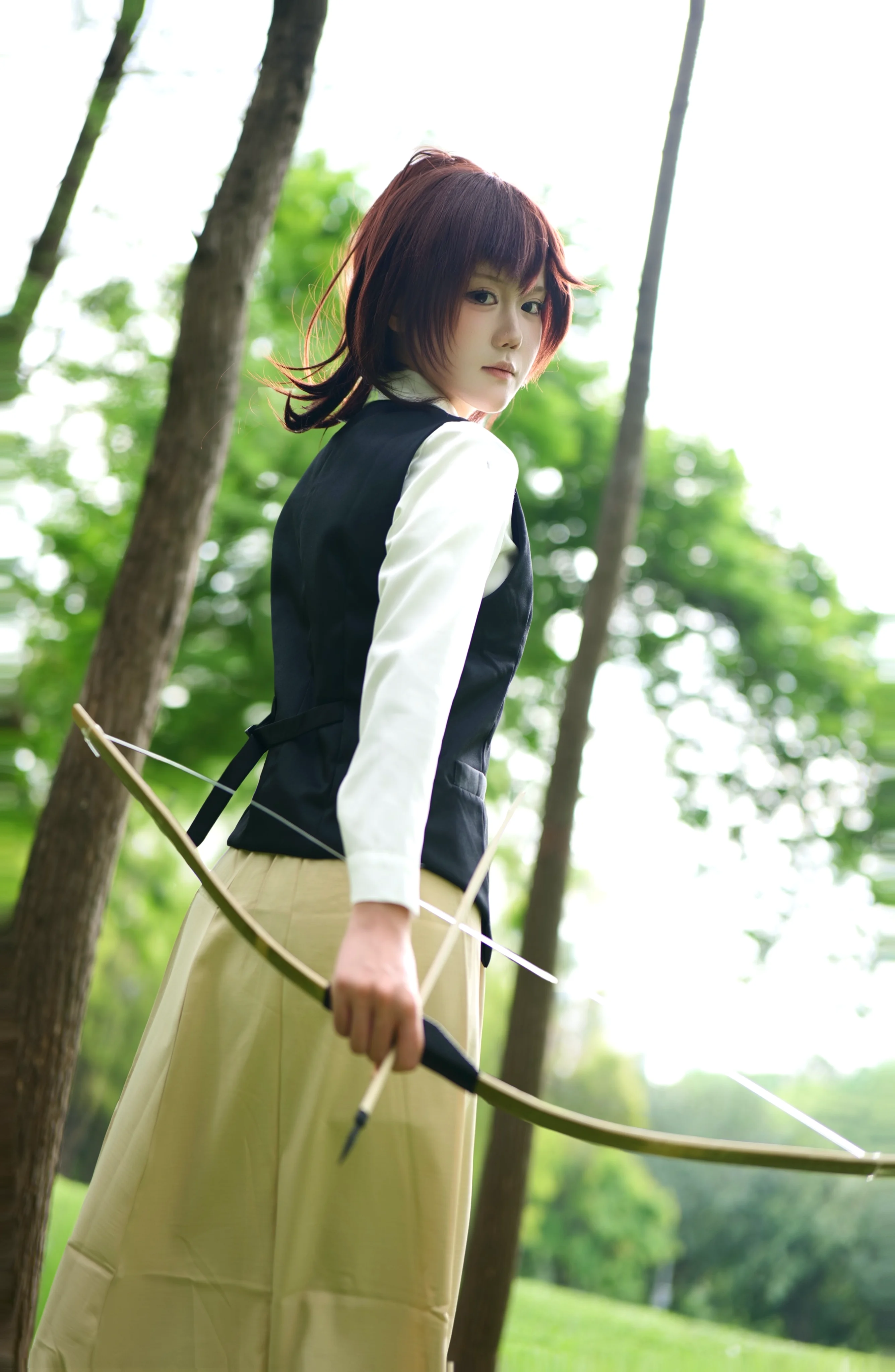 [Sasha Cosplay] Chasing the Wind in the Forest and the Moment of Drawing the Bow