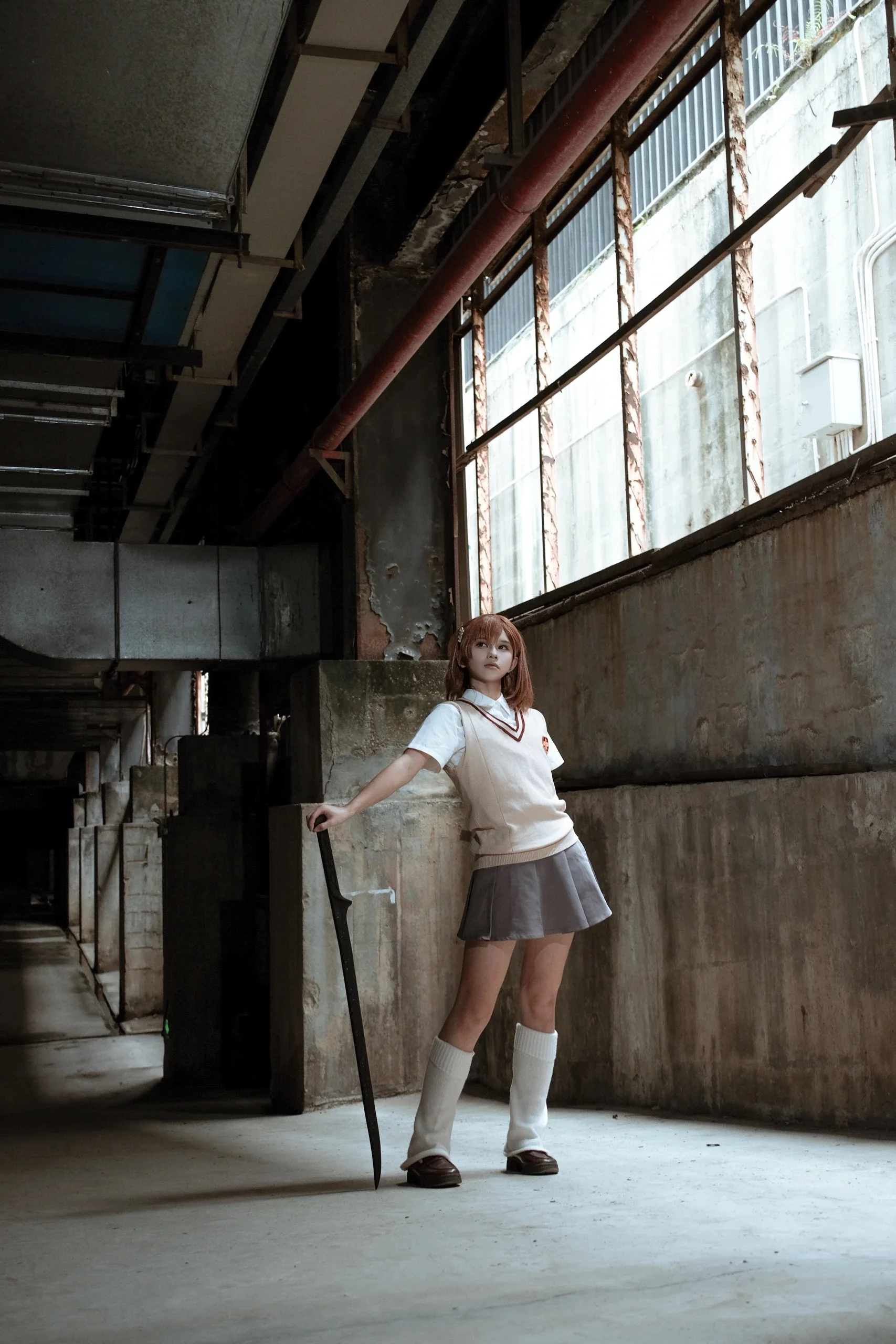 【御坂美琴cos】超电磁炮的强力一击，工业废墟下的常盘台王牌 - 第 8 张