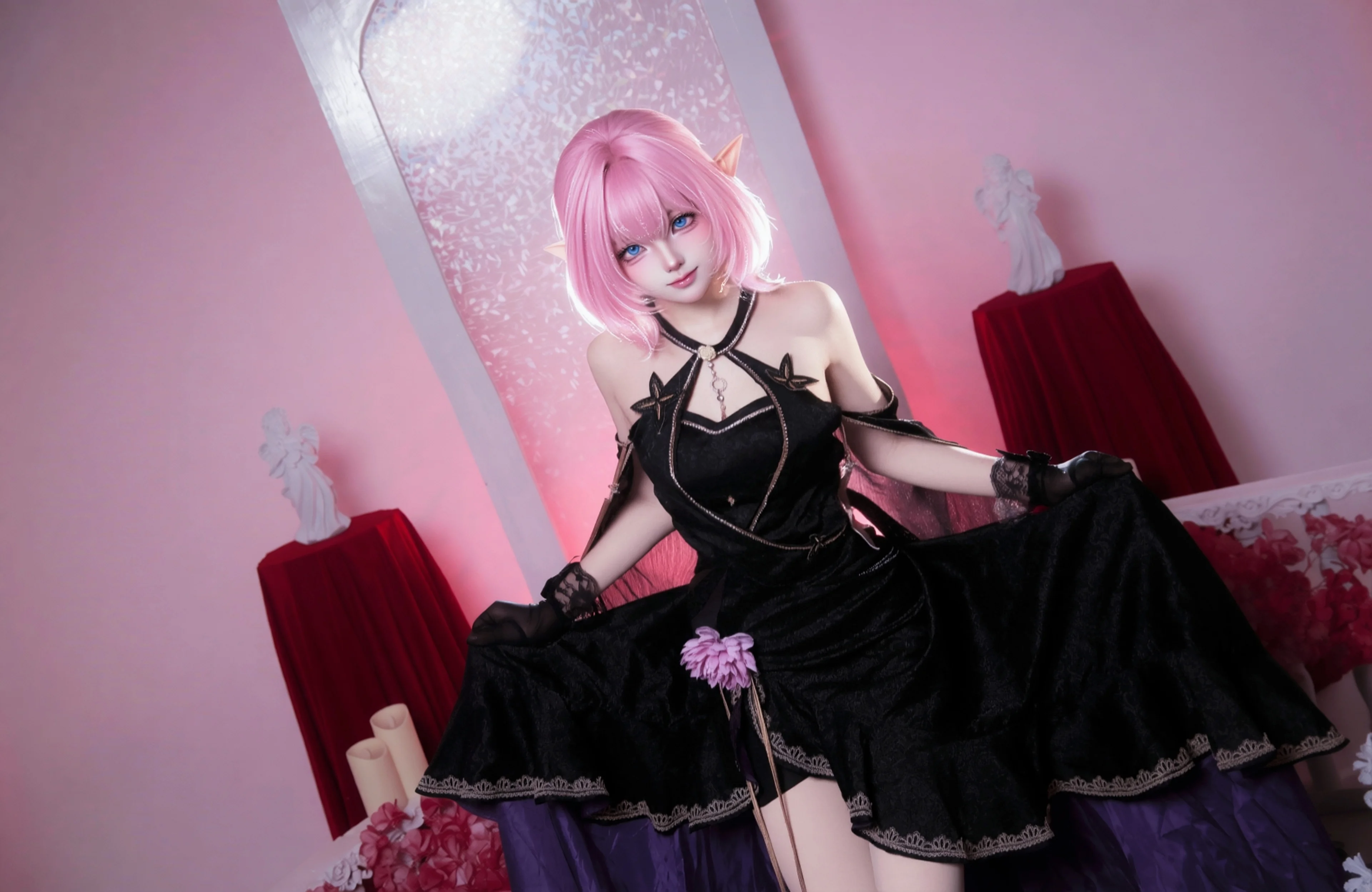 【爱莉希雅cos】崩坏三创忆之境，无暇粉色精灵优雅降临