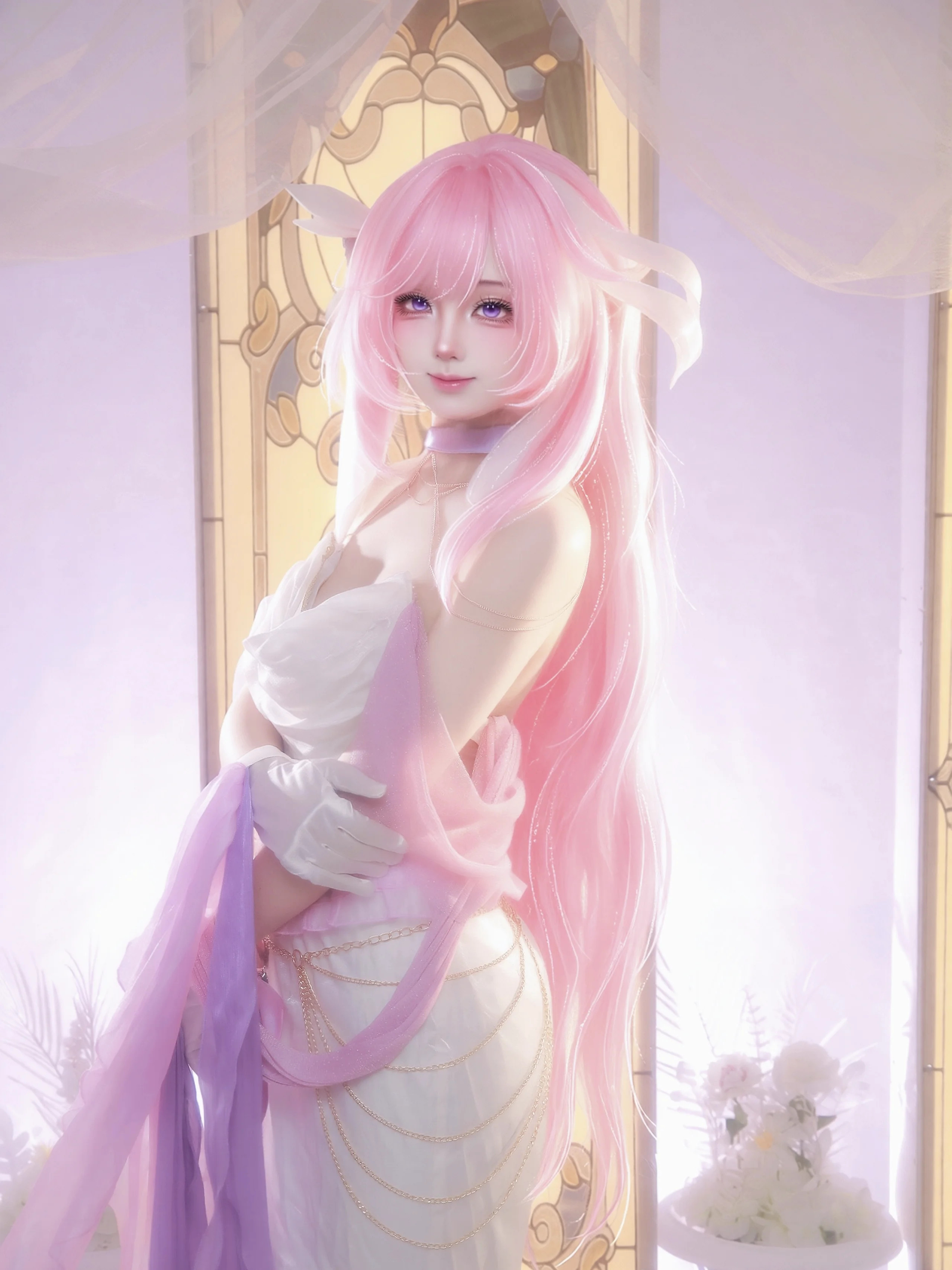 【愛莉希雅cos】用光影還原崩壞三的神聖殿堂