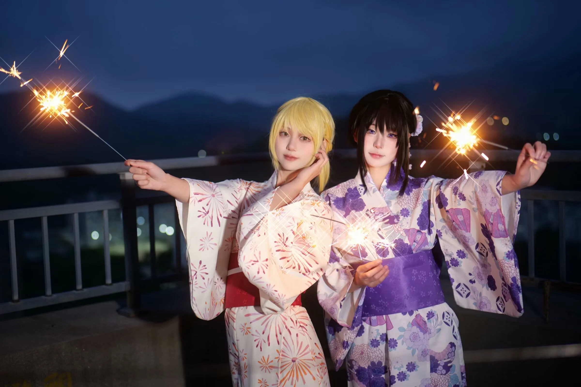 夏夜的仙女棒与浴衣，定格在微凉晚风里 - 第 2 张