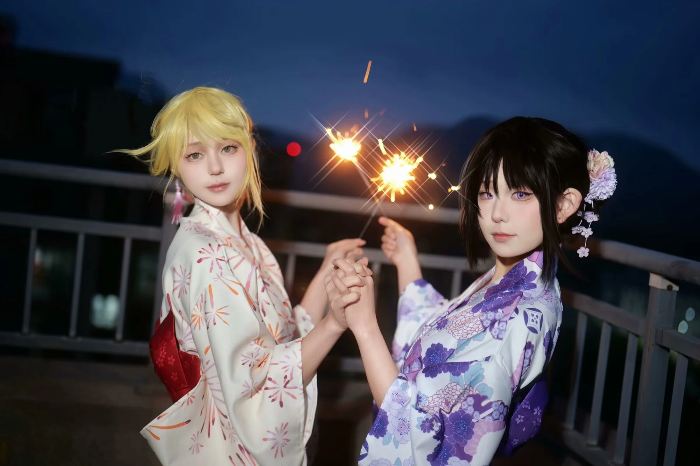 夏夜的仙女棒与浴衣，定格在微凉晚风里 - 第 3 张