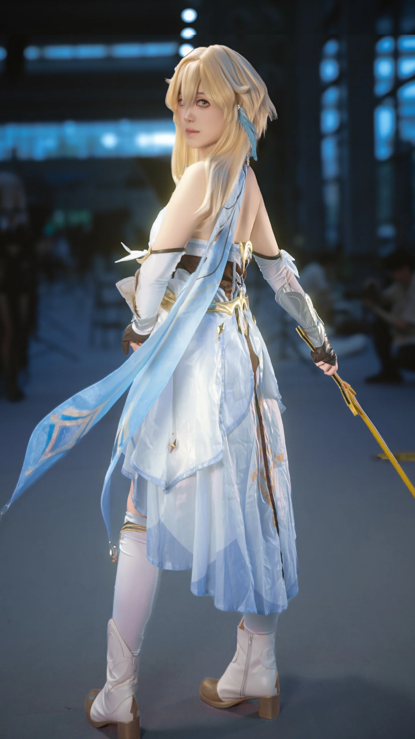 【荧cos】原神旅行者，漫展花海构图的一次尝试