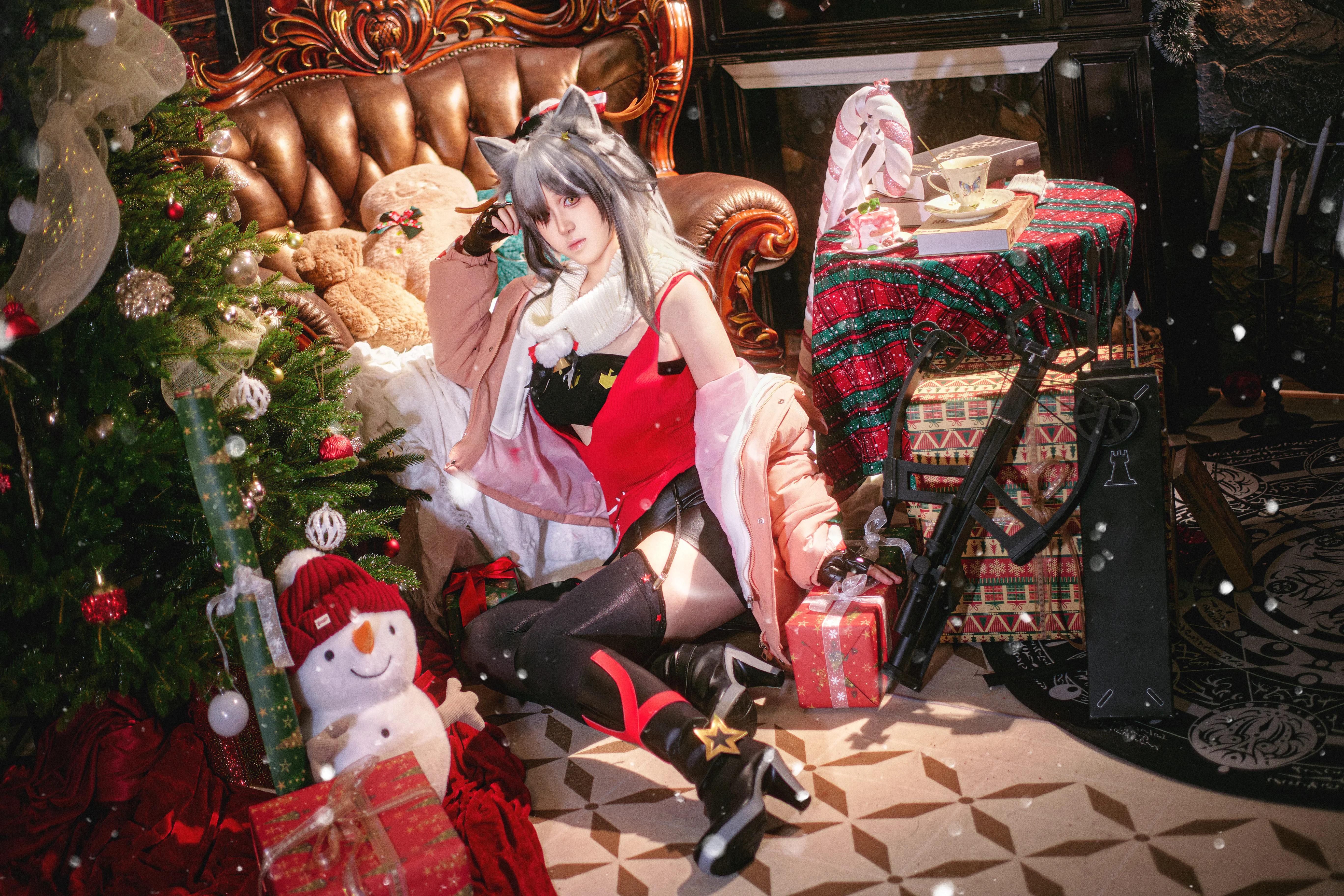【黑cos】明日方舟 黑 的圣诞小屋与冬日静好 - 第 4 张