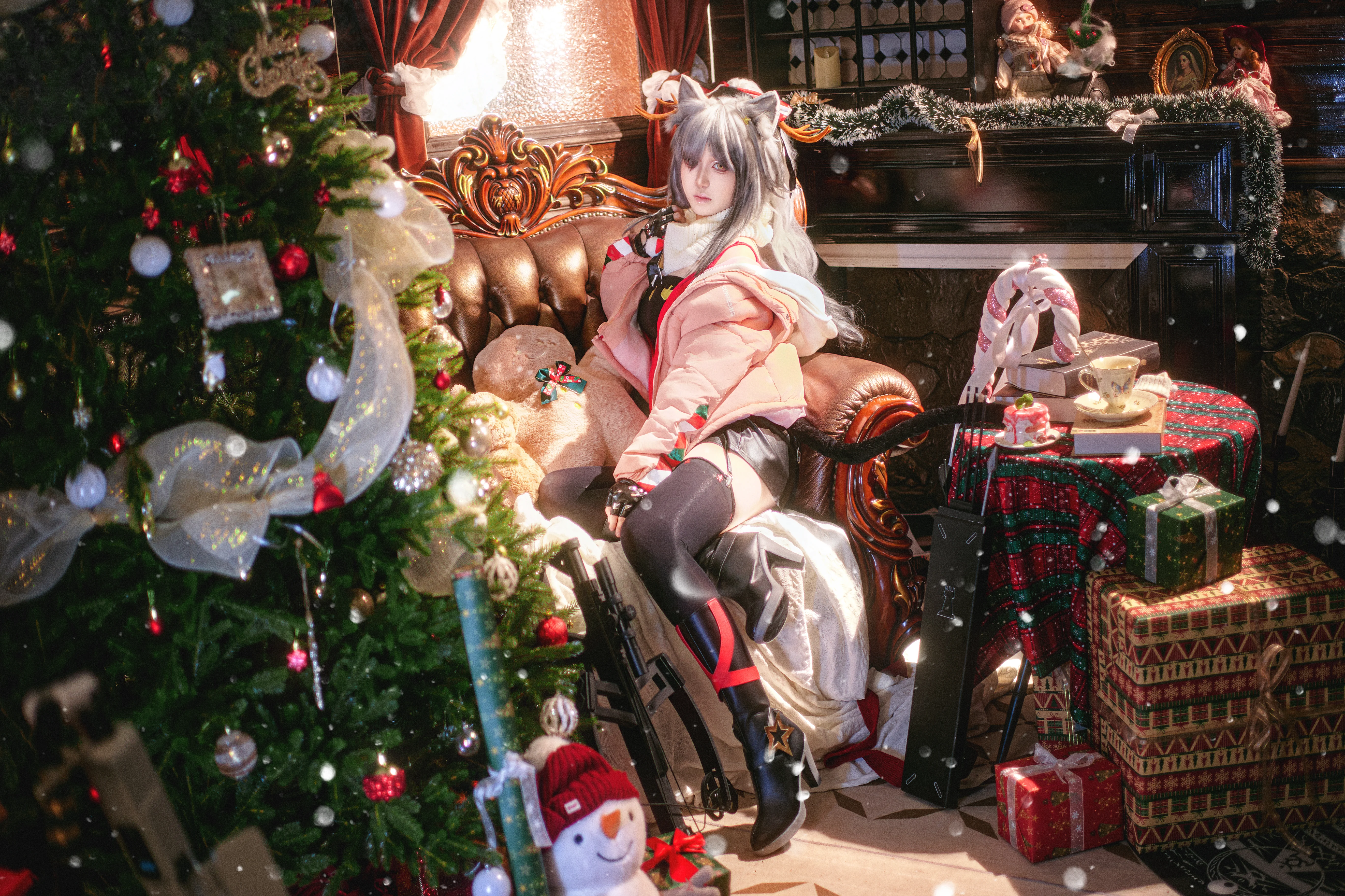 【黑cos】明日方舟 黑 的圣诞小屋与冬日静好 - 第 5 张