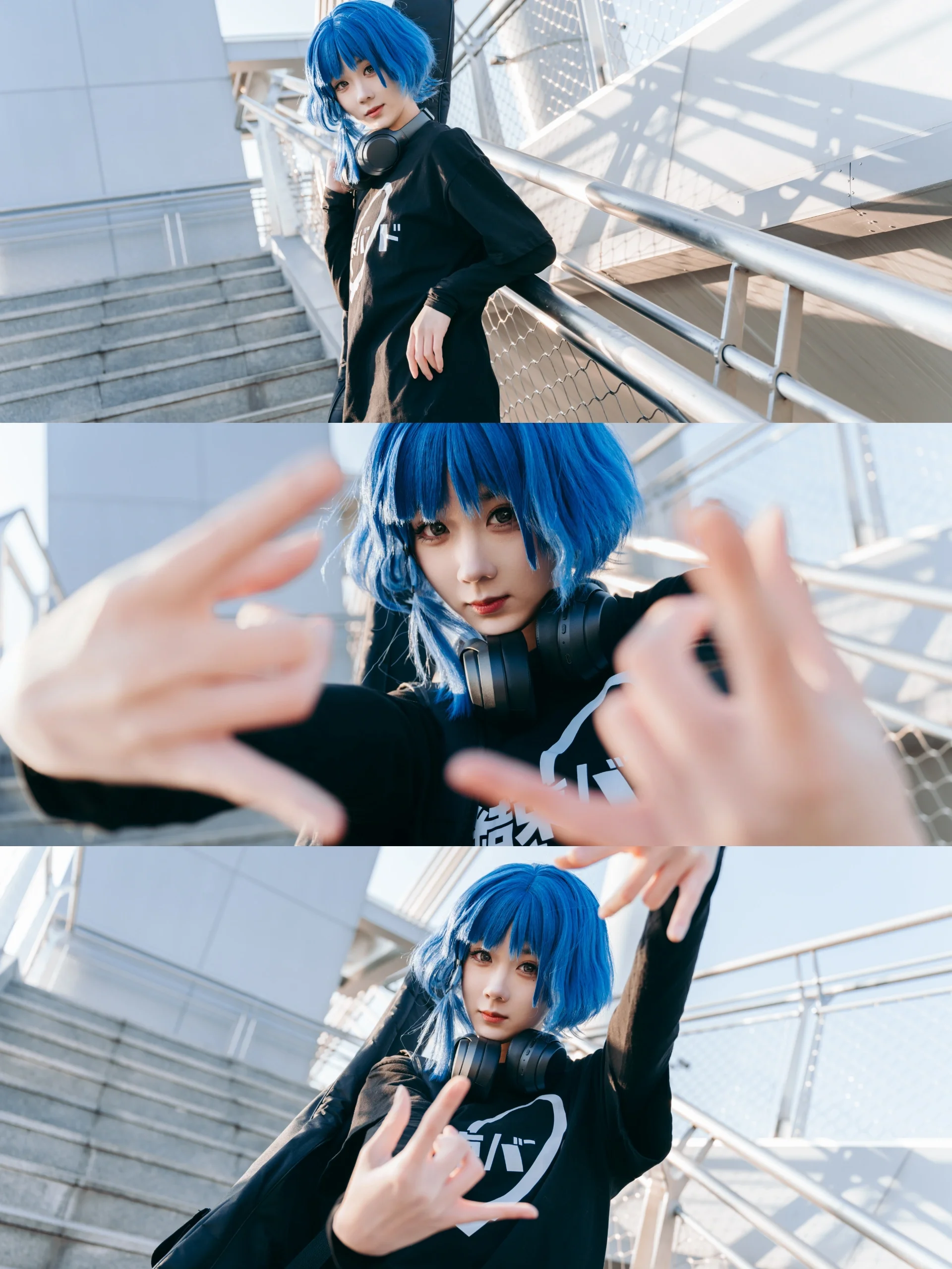 [Yamada Ryo Cosplay] The Winter Bassist of Grand Canal Park: That Splash of Blue in the White Buildings - Image 2