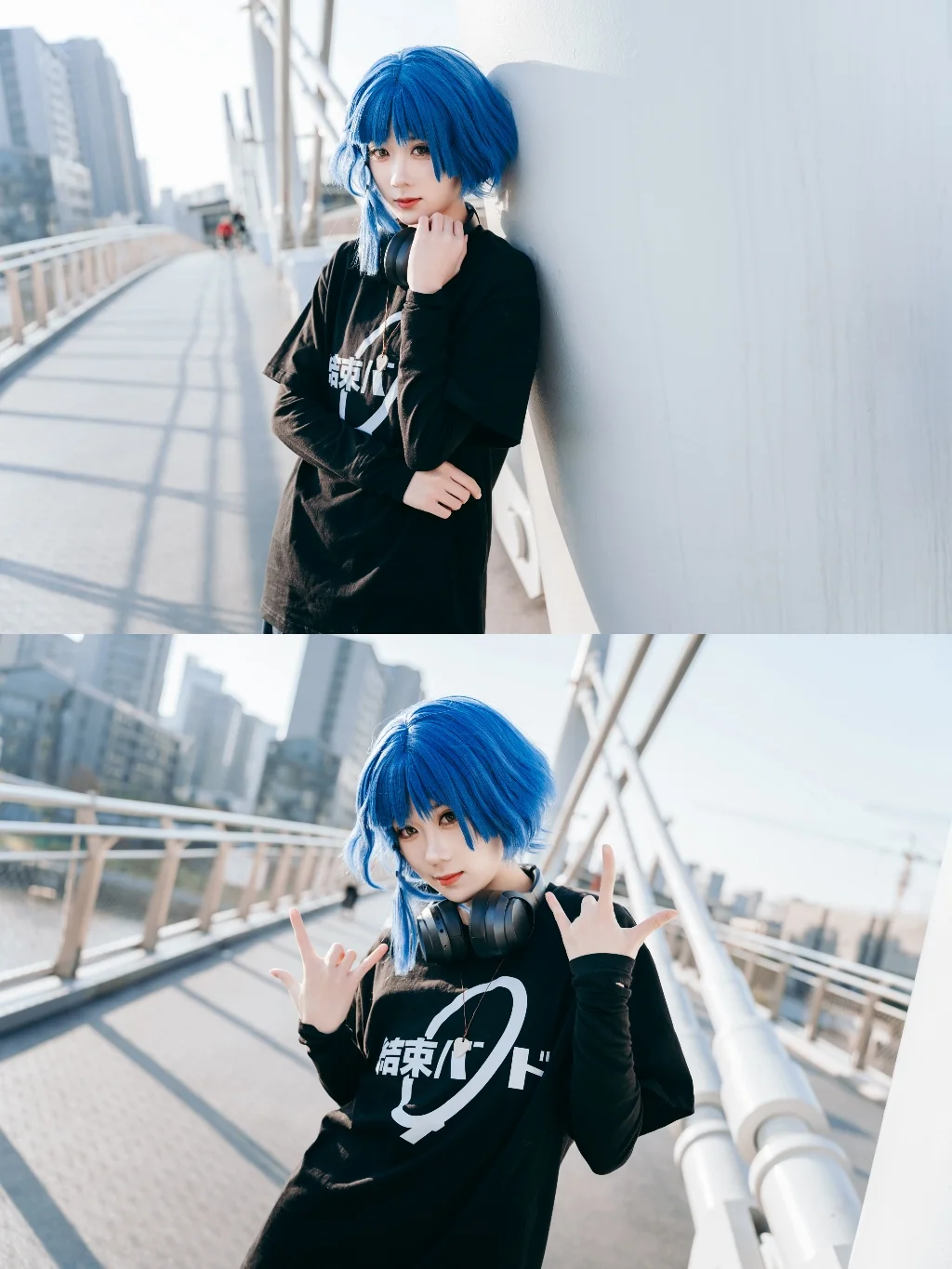 [Yamada Ryo Cosplay] The Winter Bassist of Grand Canal Park: That Splash of Blue in the White Buildings - Image 7