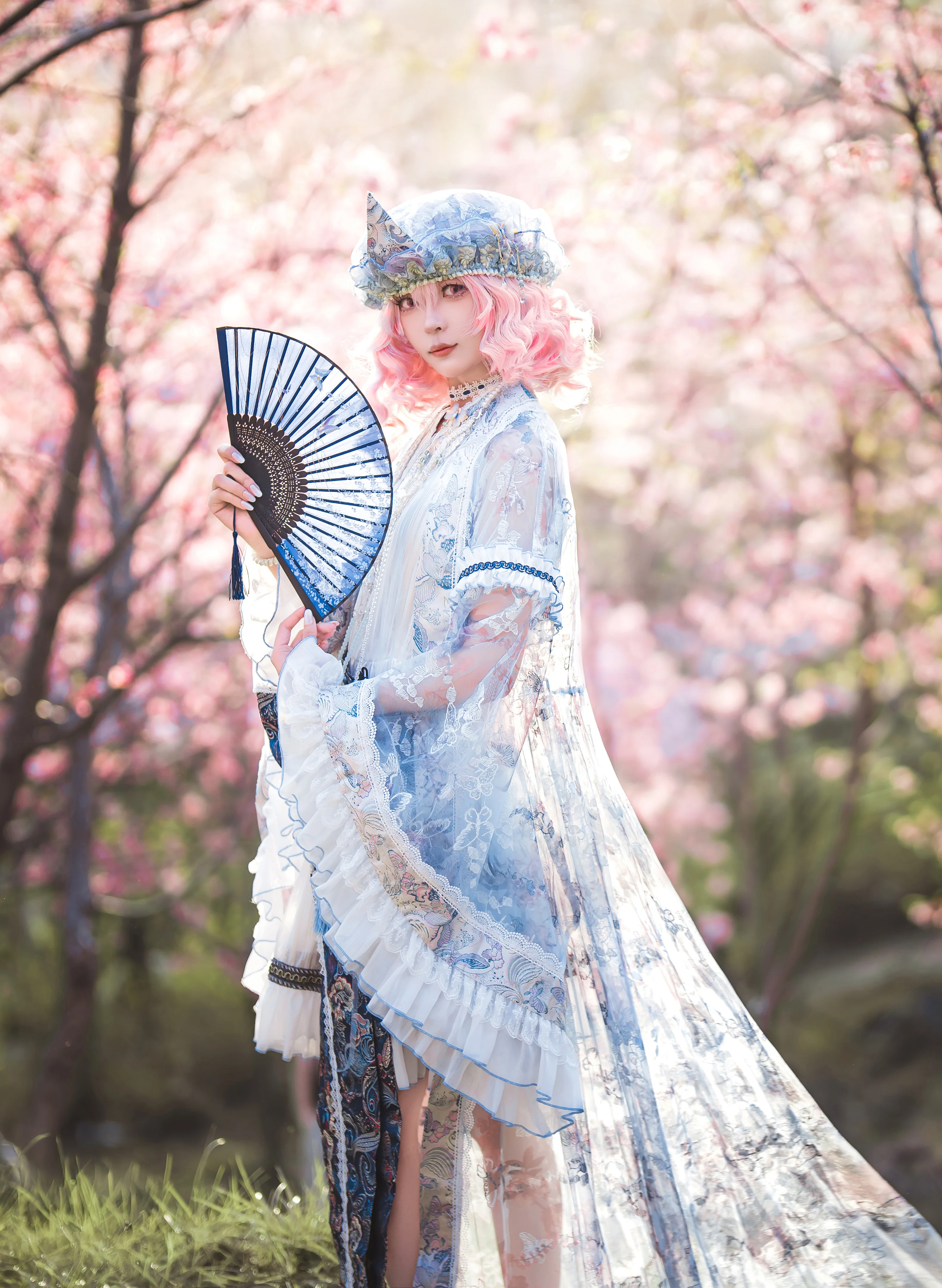 【西行寺幽幽子cos】东方Project樱花林里的春日幻梦 - 第 1 张