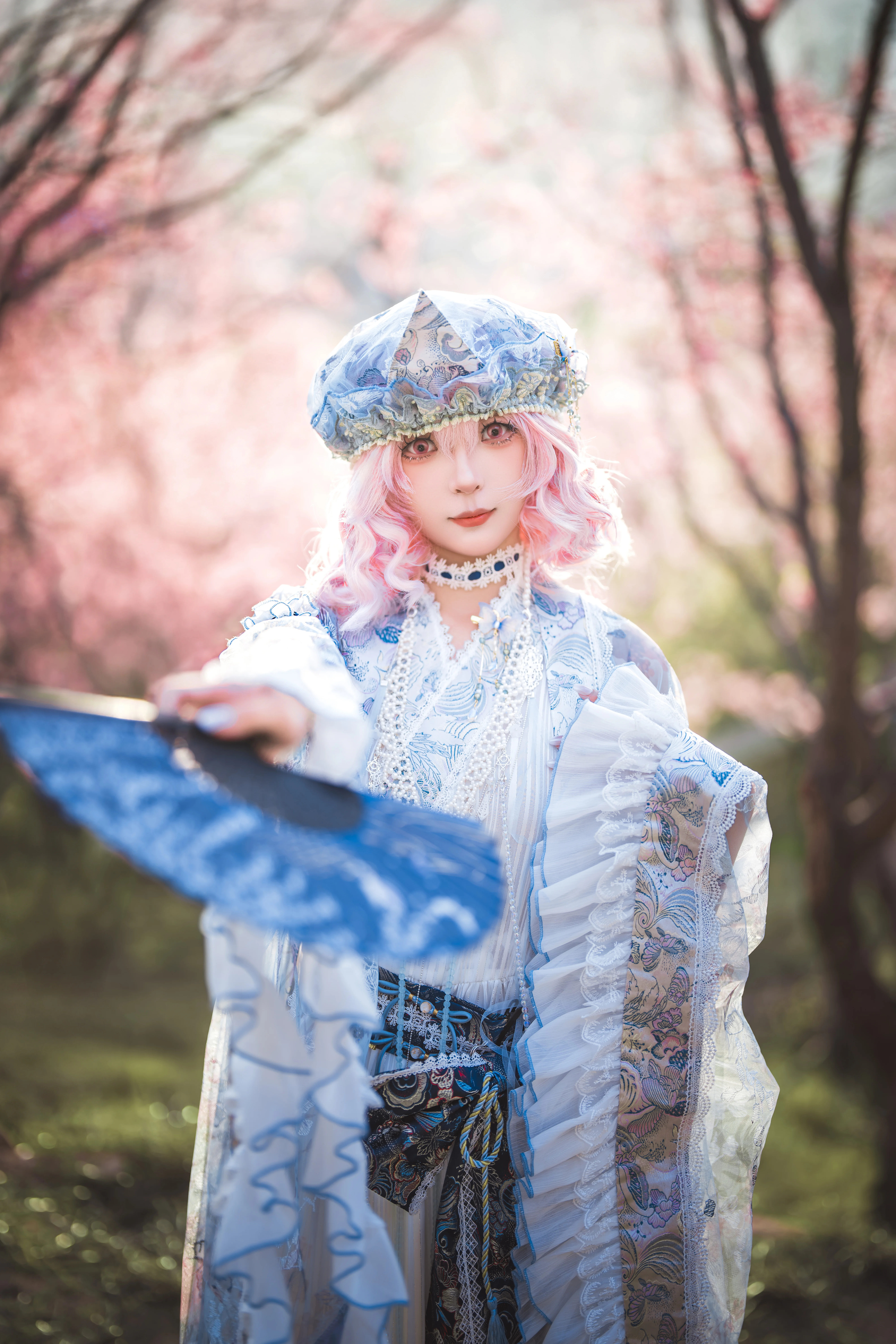 【西行寺幽幽子cos】东方Project樱花林里的春日幻梦 - 第 3 张