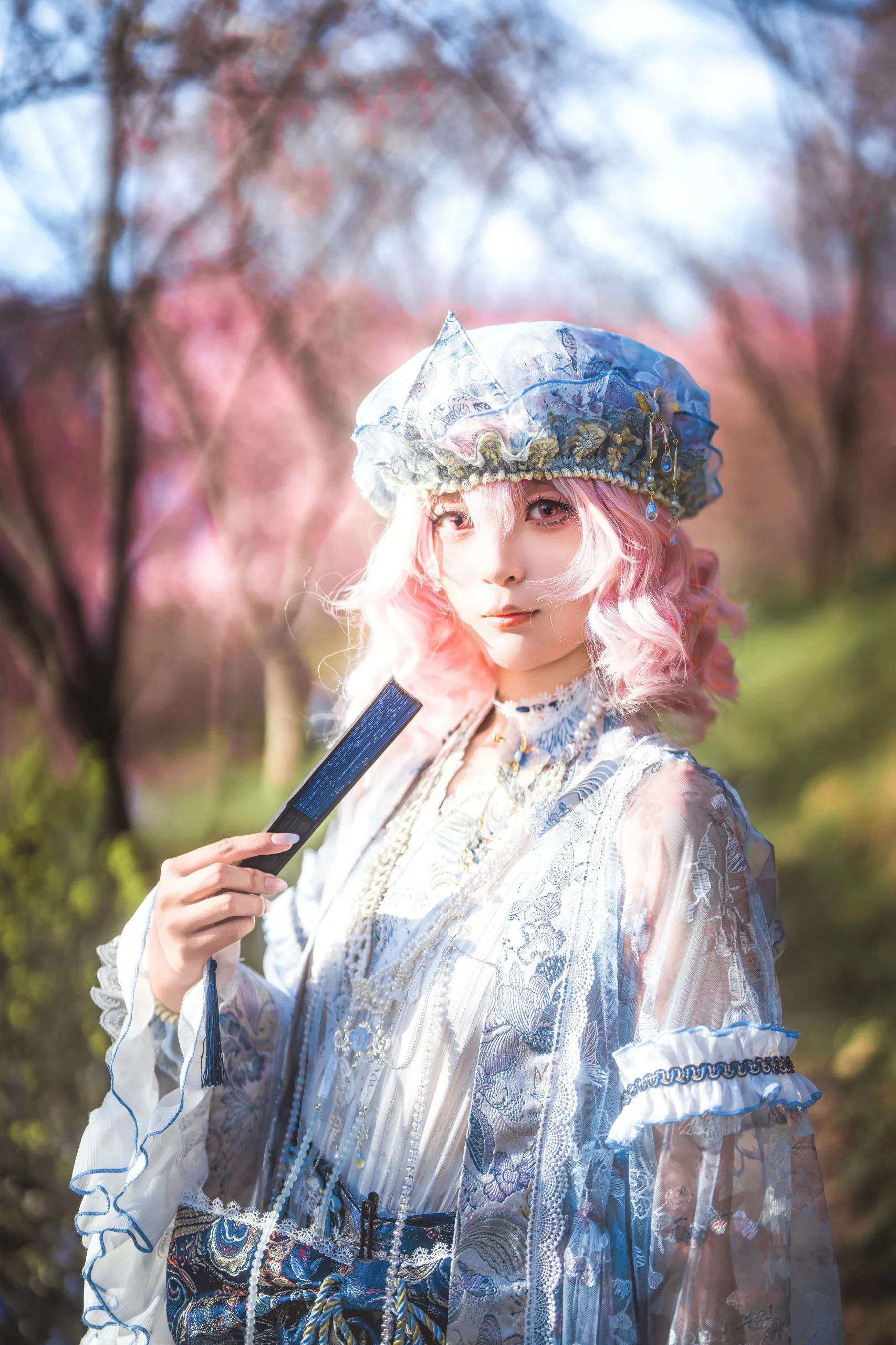 【西行寺幽幽子cos】东方Project樱花林里的春日幻梦 - 第 4 张