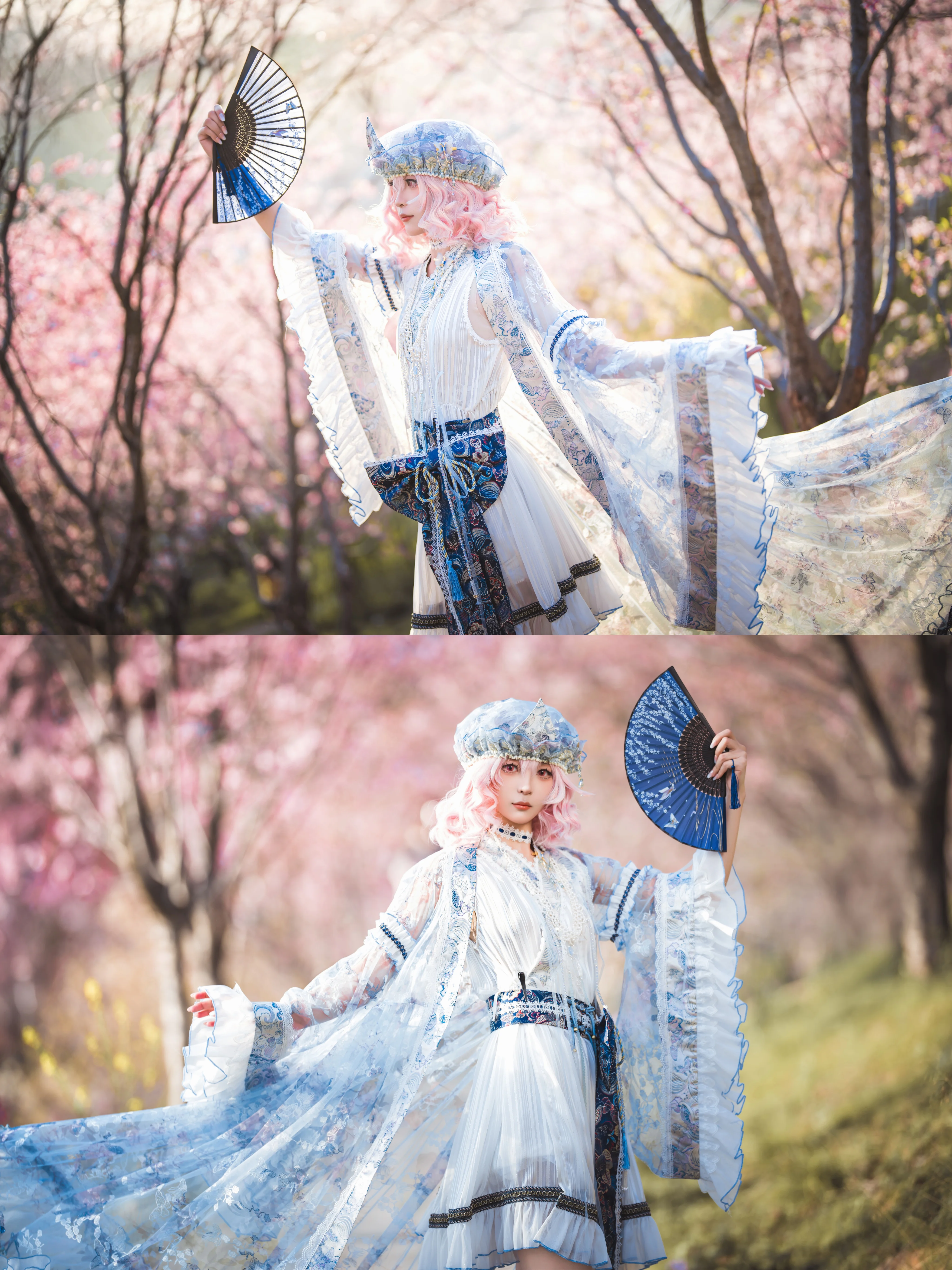 【西行寺幽幽子cos】东方Project樱花林里的春日幻梦 - 第 6 张