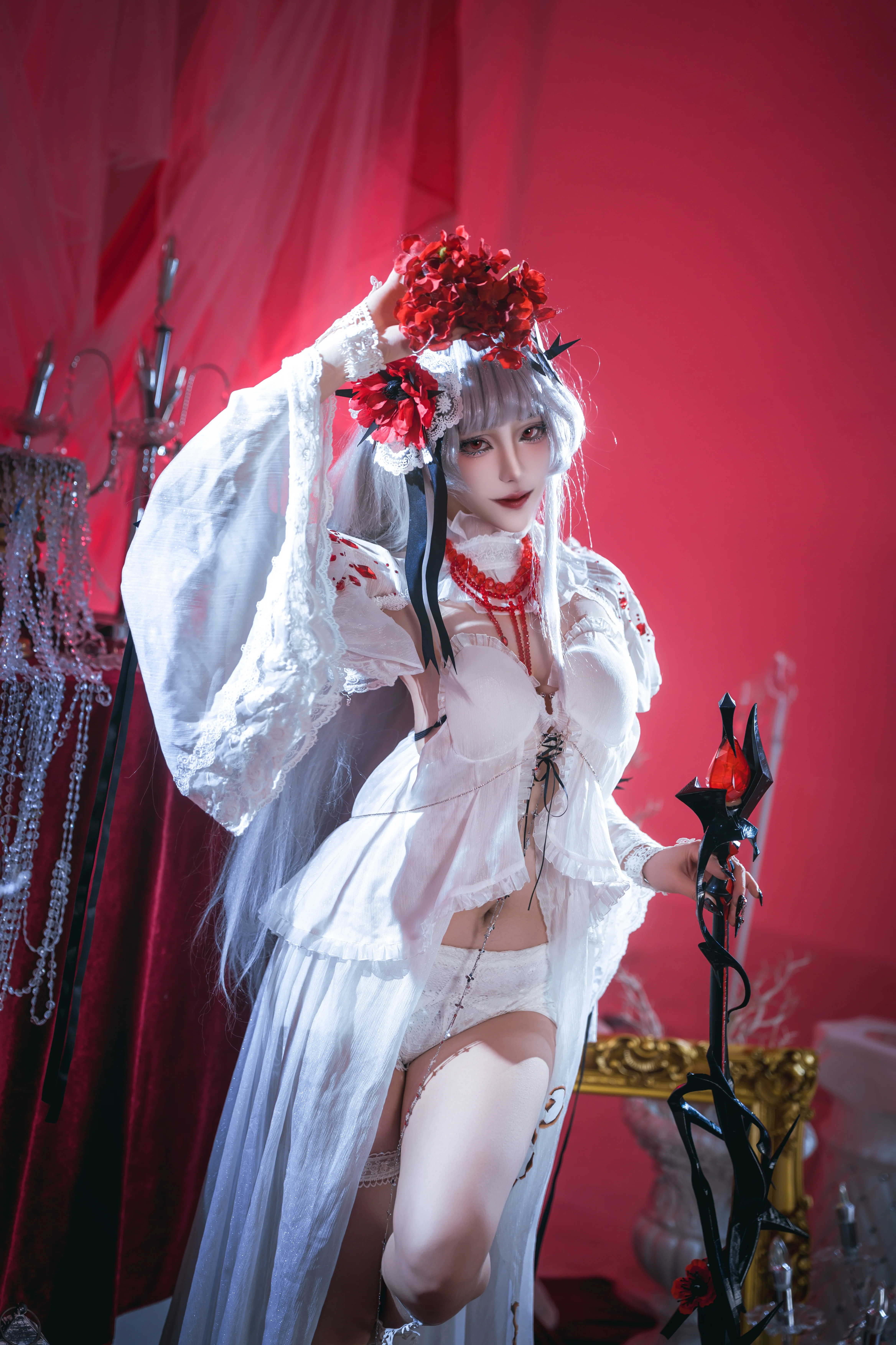 [可可莉克cos] 无期迷途中的荆棘白裙与哥特氛围 - 第 3 张