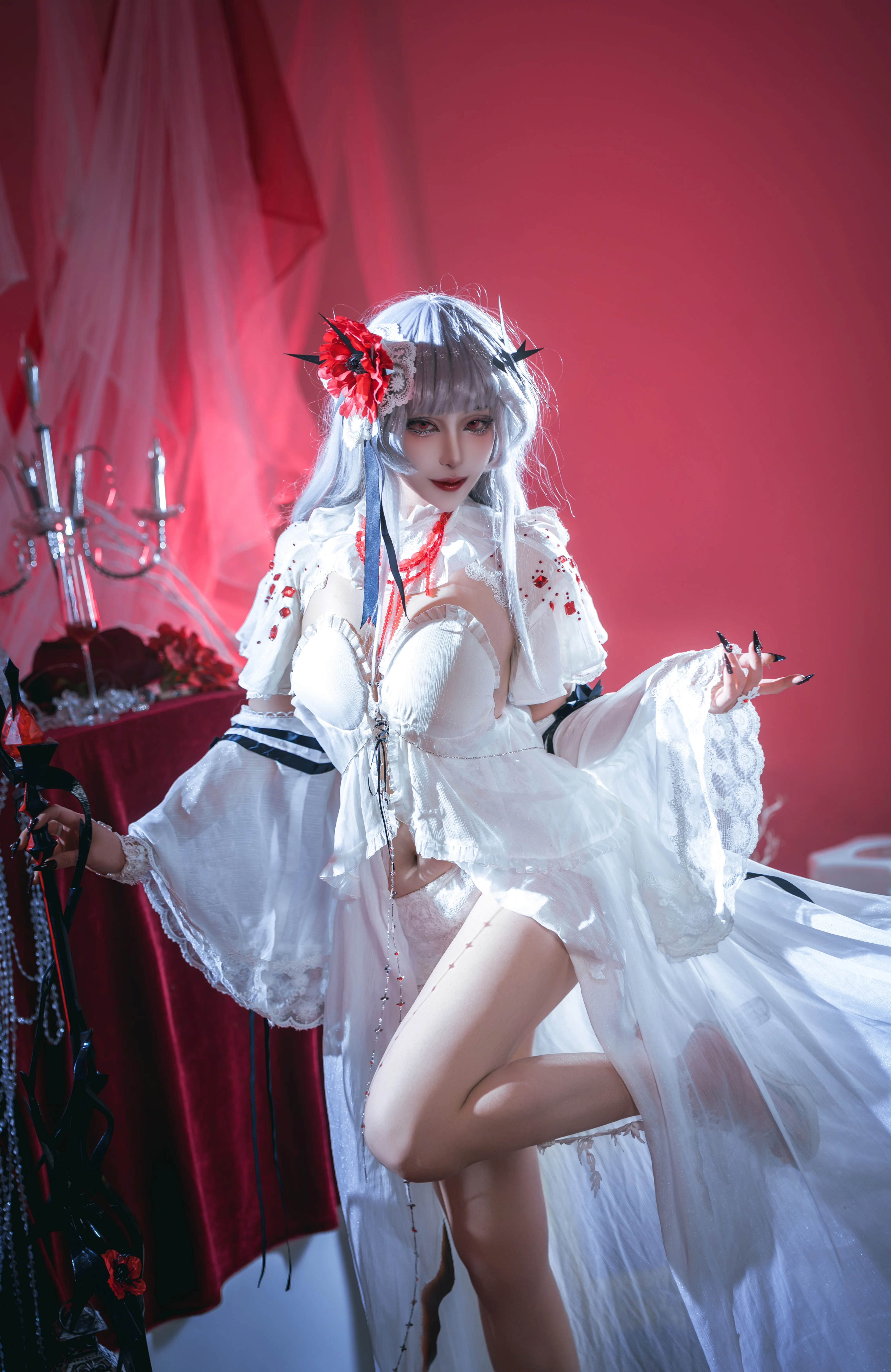 [可可莉克cos] 无期迷途中的荆棘白裙与哥特氛围 - 第 4 张