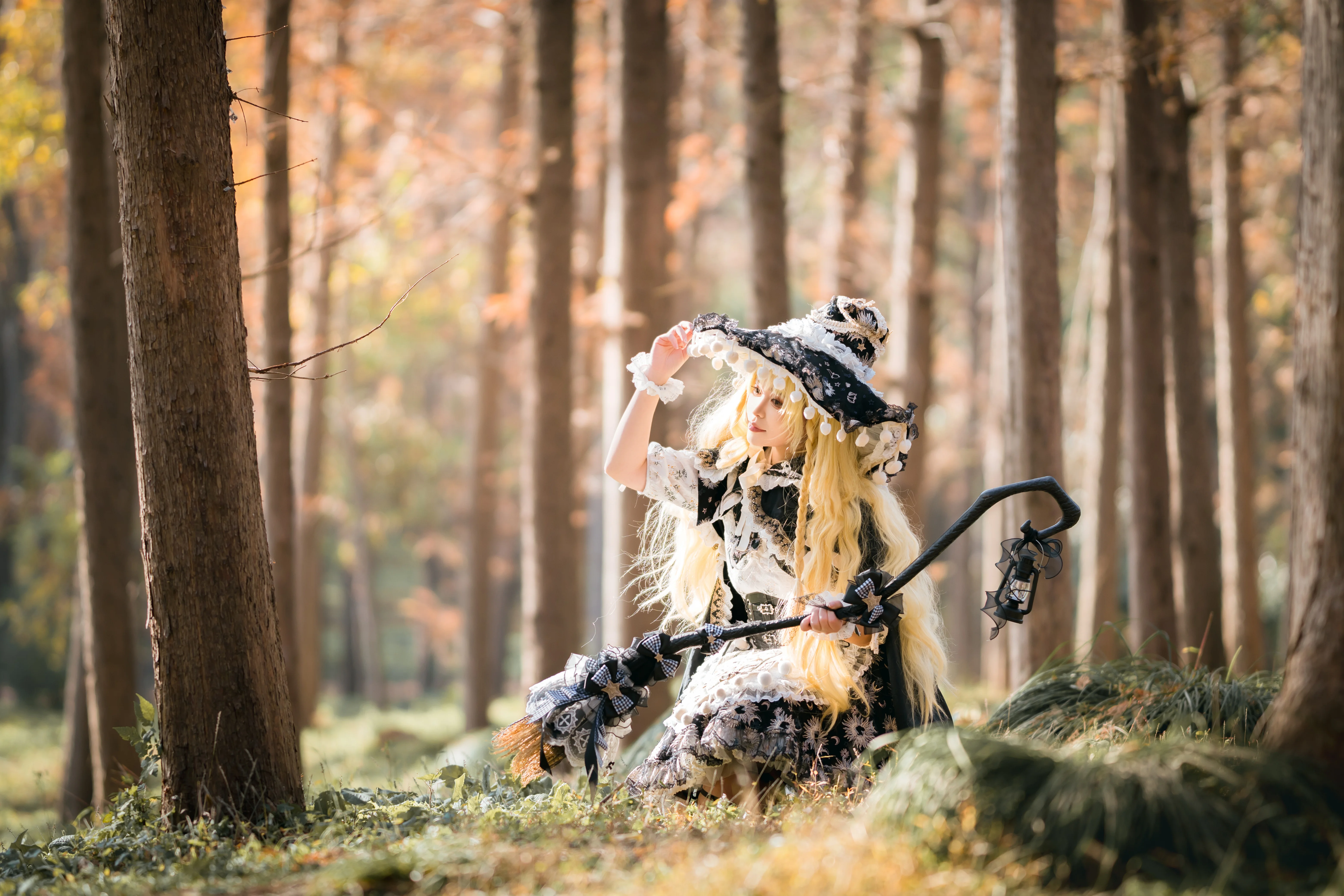 【雾雨魔理沙cos】秋日林间光影里的魔法使 - 第 2 张
