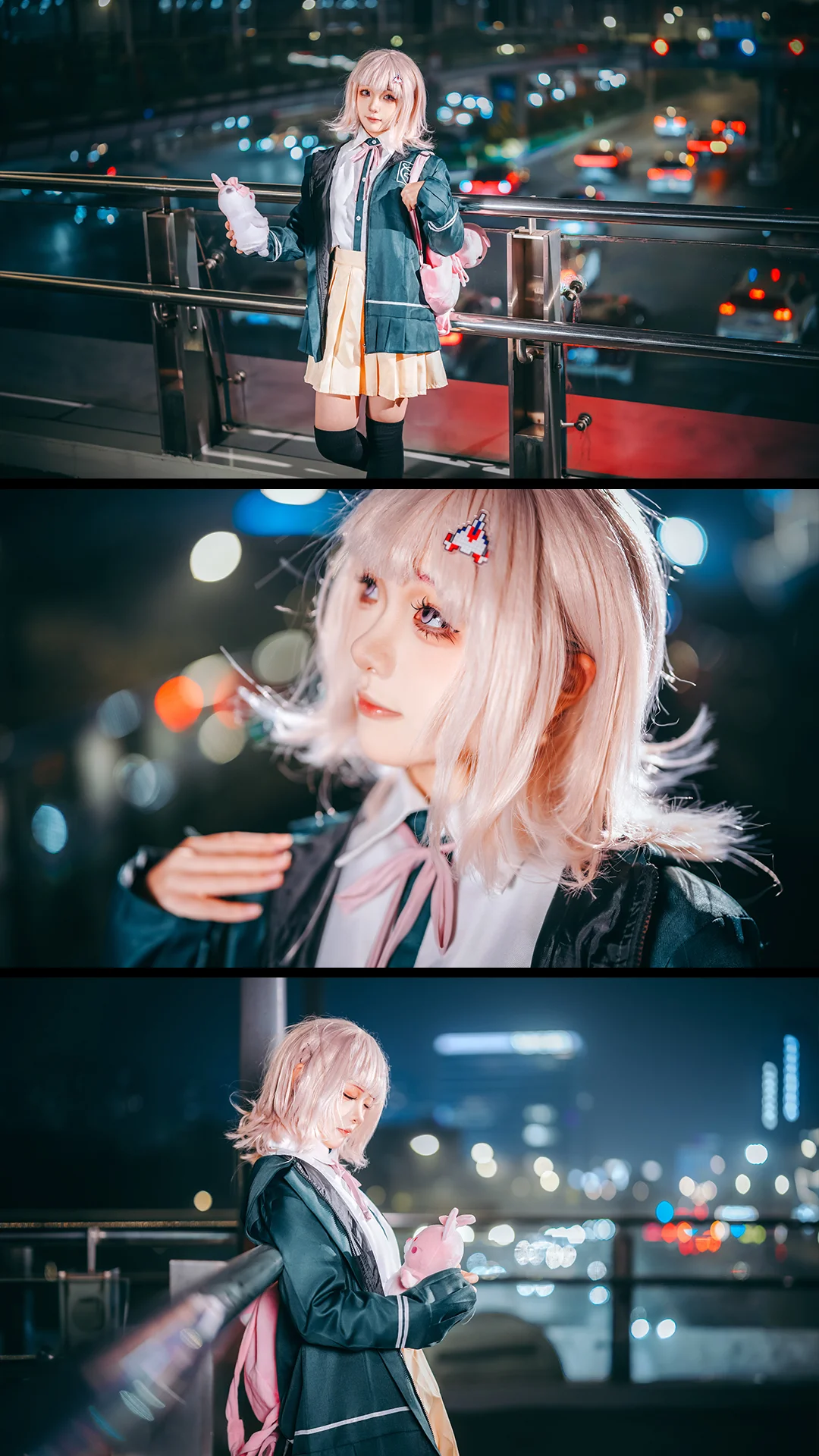 [Chiaki Nanami cosplay] Super Danganronpa 2: The Ultimate Gamer in the Footbridge Night Wind - Image 1