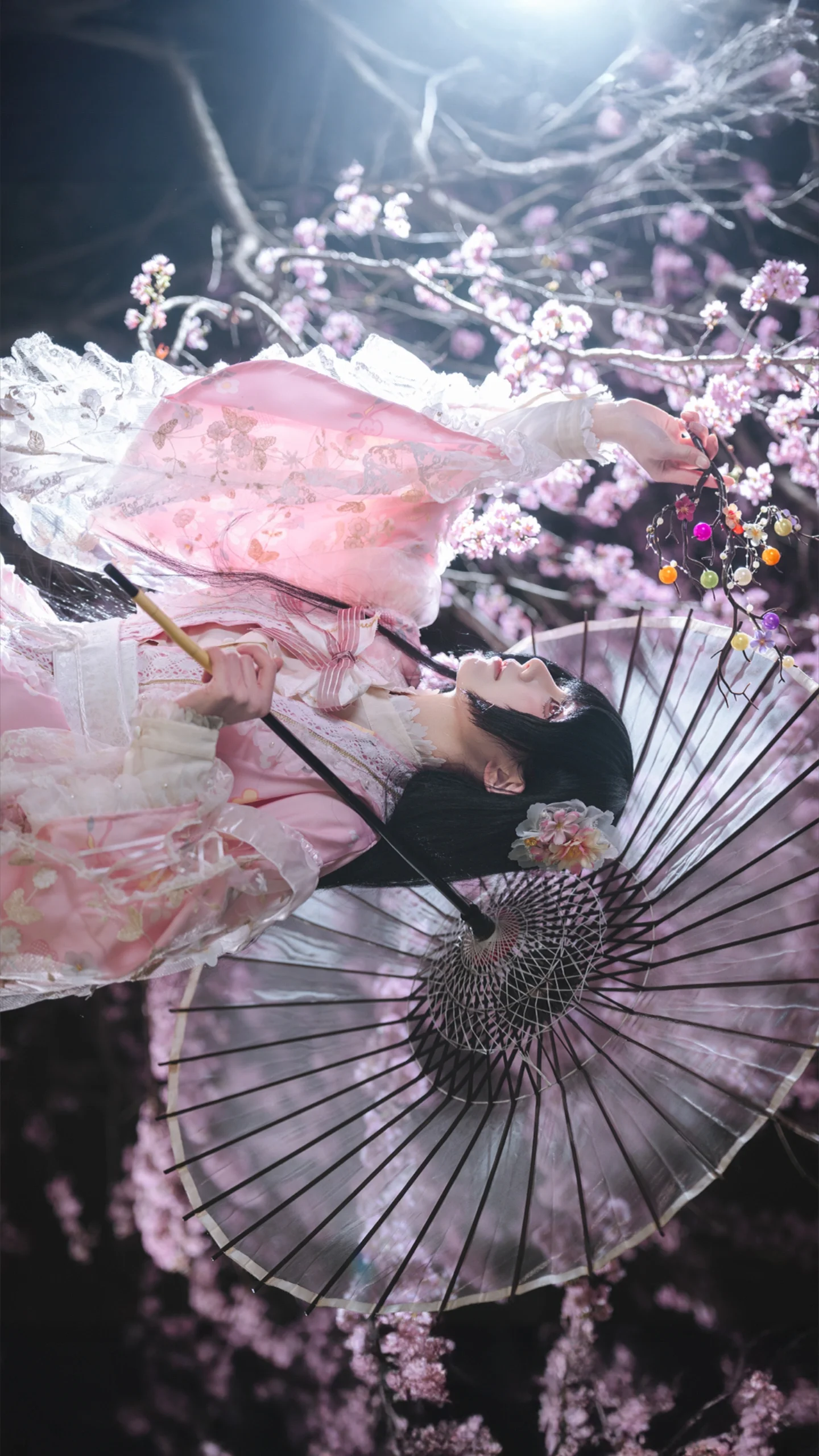 【蓬莱山辉夜cos】永恒与须臾交界处的夜樱 - 第 5 张