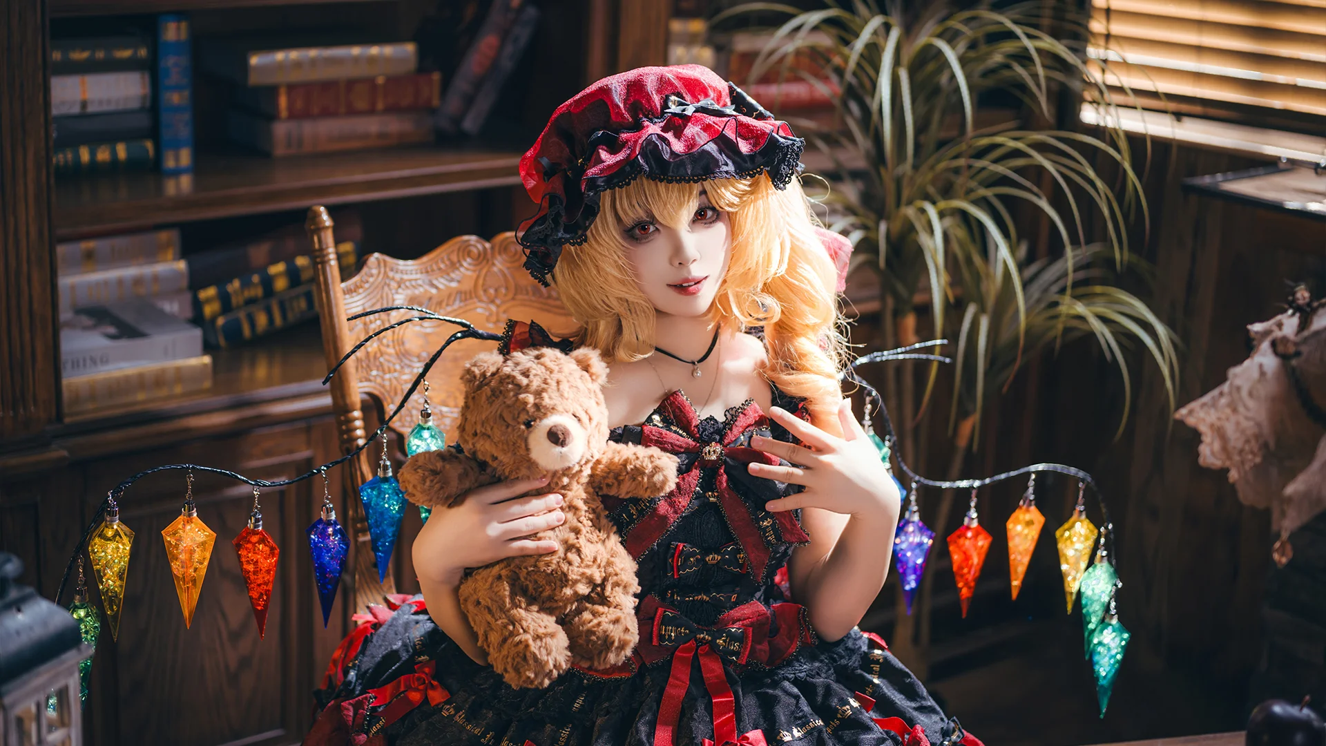 【芙兰朵露斯卡雷特cos】东方Project红莓陷阱正片，哥特少女的午后 - 第 2 张