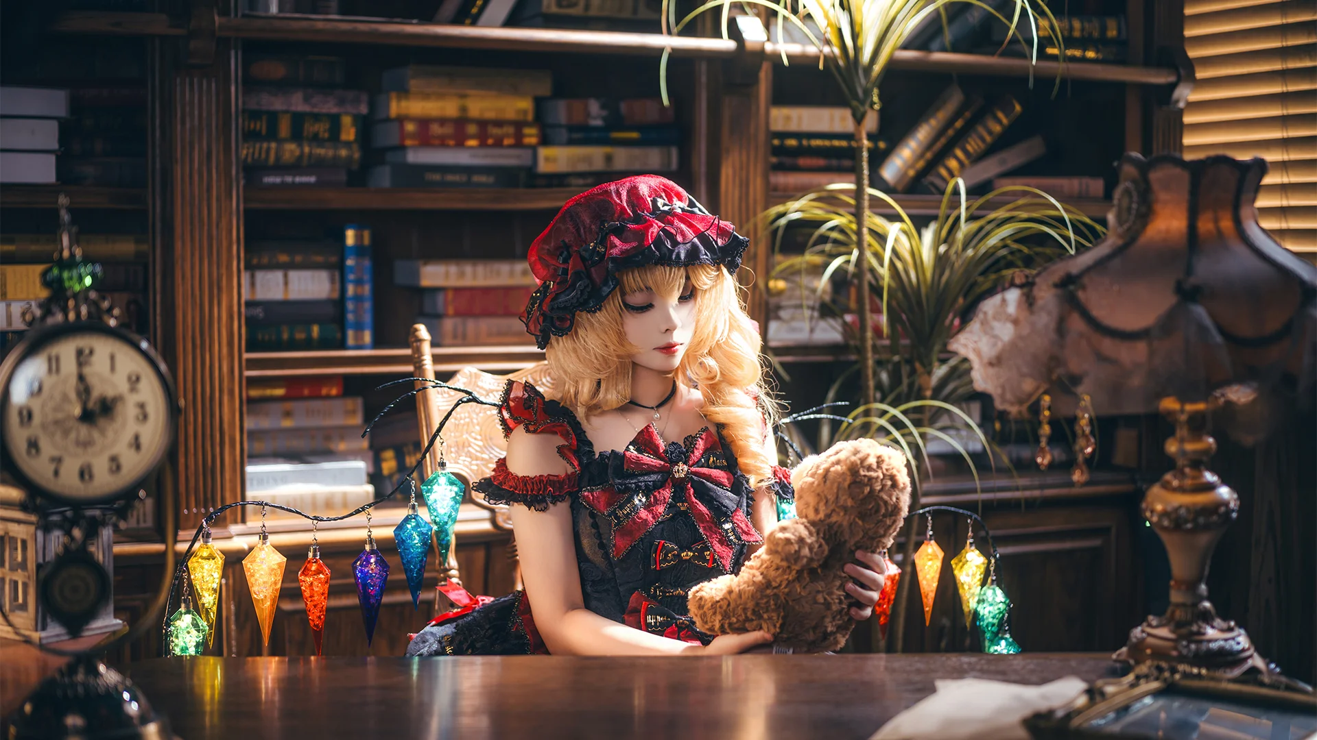 【芙兰朵露斯卡雷特cos】东方Project红莓陷阱正片，哥特少女的午后 - 第 3 张