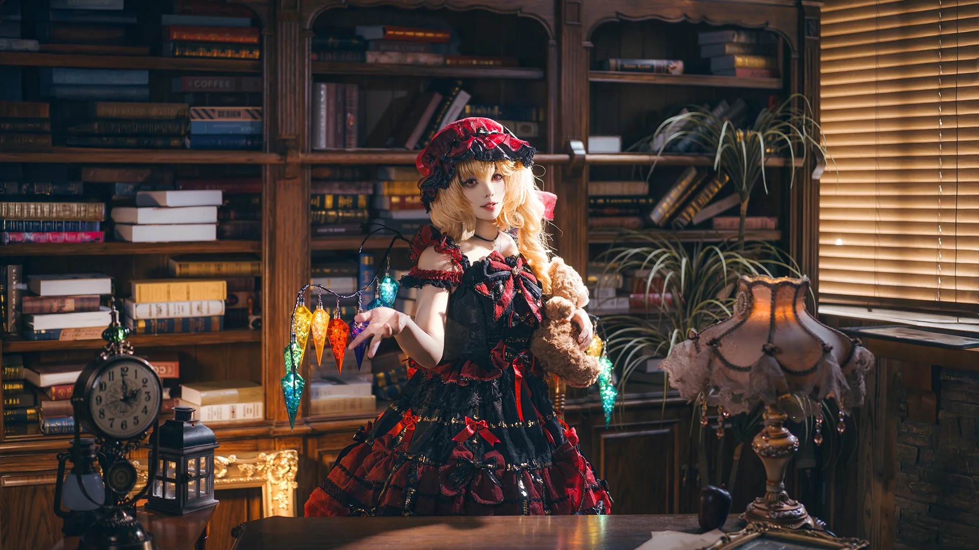 【芙兰朵露斯卡雷特cos】东方Project红莓陷阱正片，哥特少女的午后 - 第 5 张