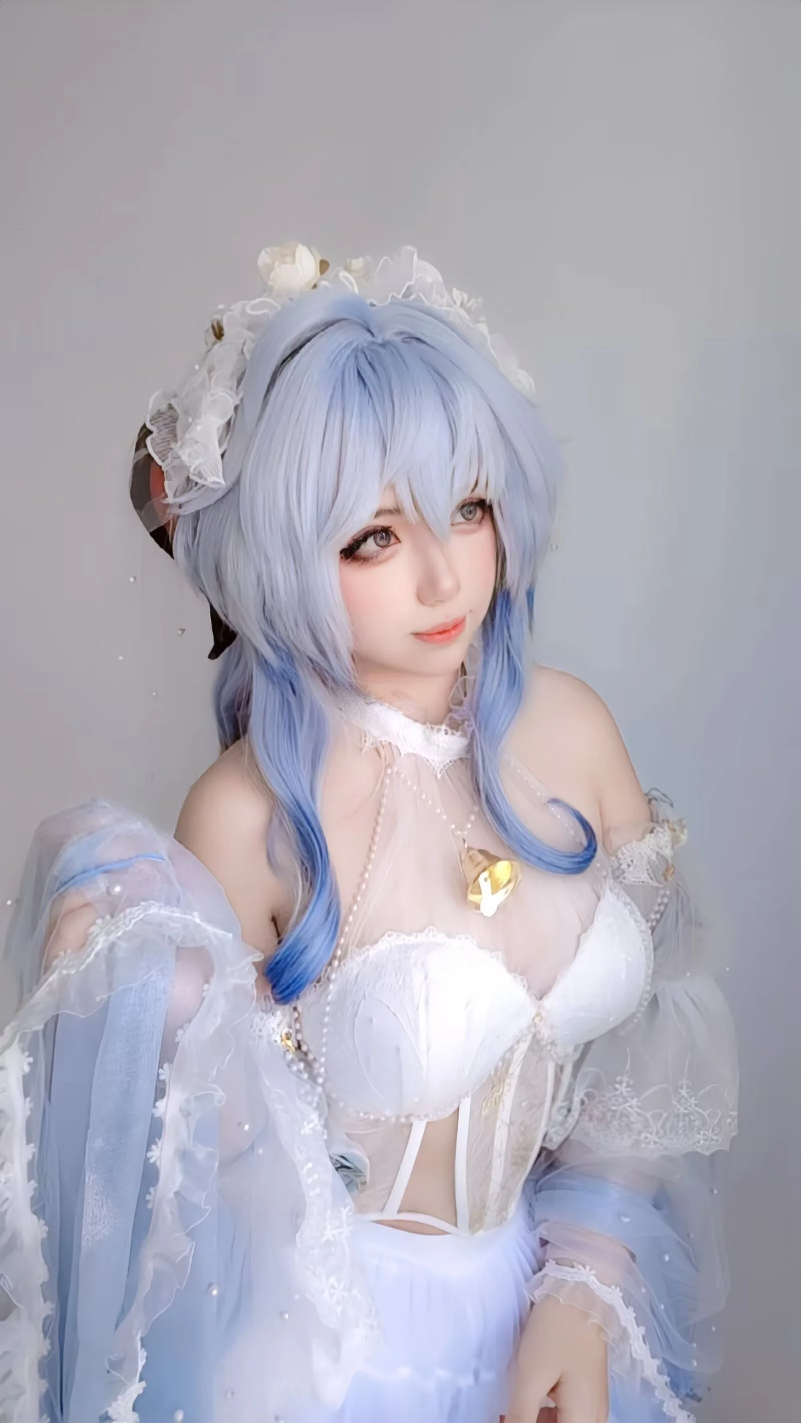 【甘雨cos】原神花嫁主题的唯美视觉定格 - 第 1 张