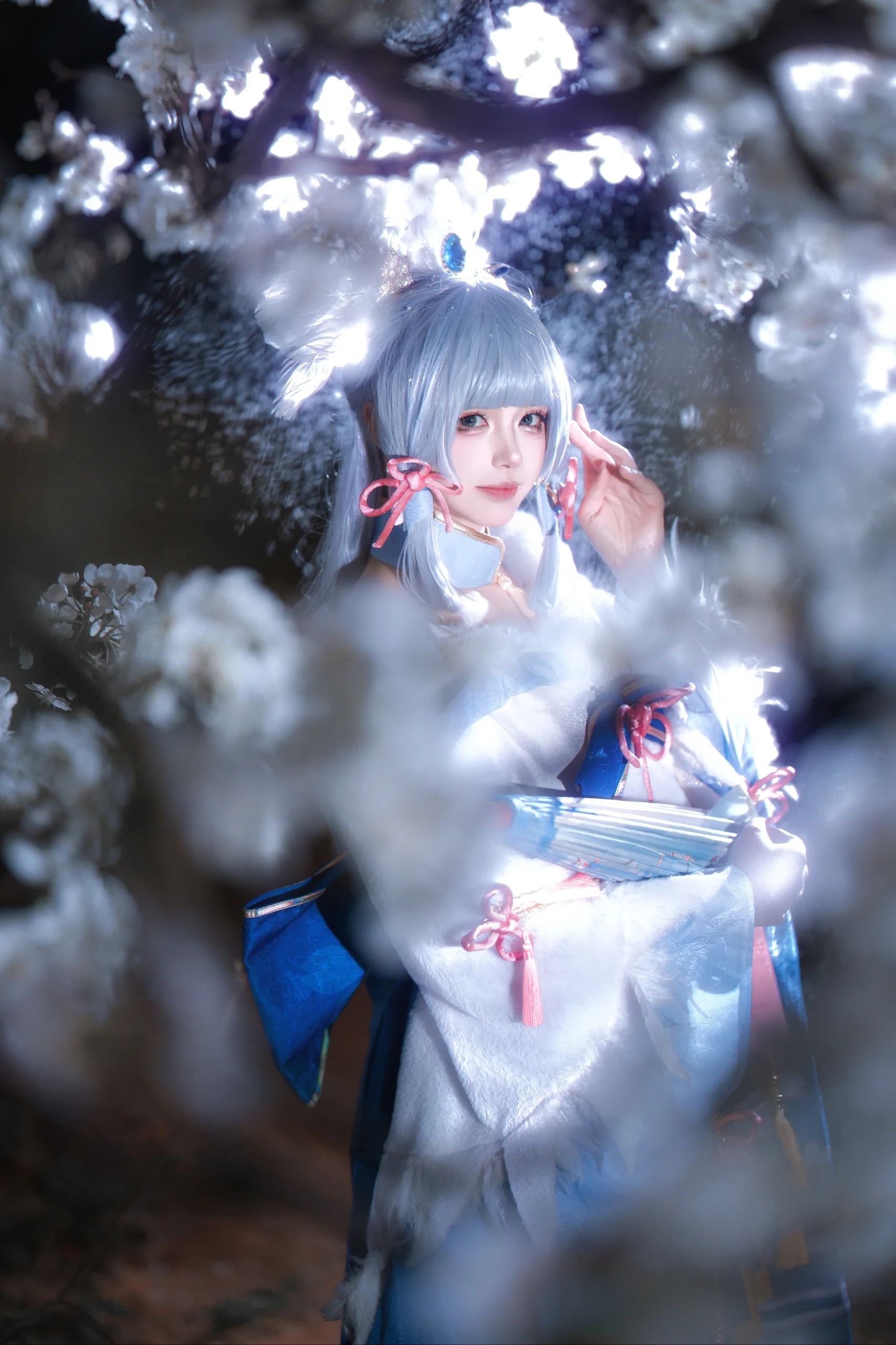 【神裡綾華cos】夜櫻下的白鷺公主 - 第 3 張