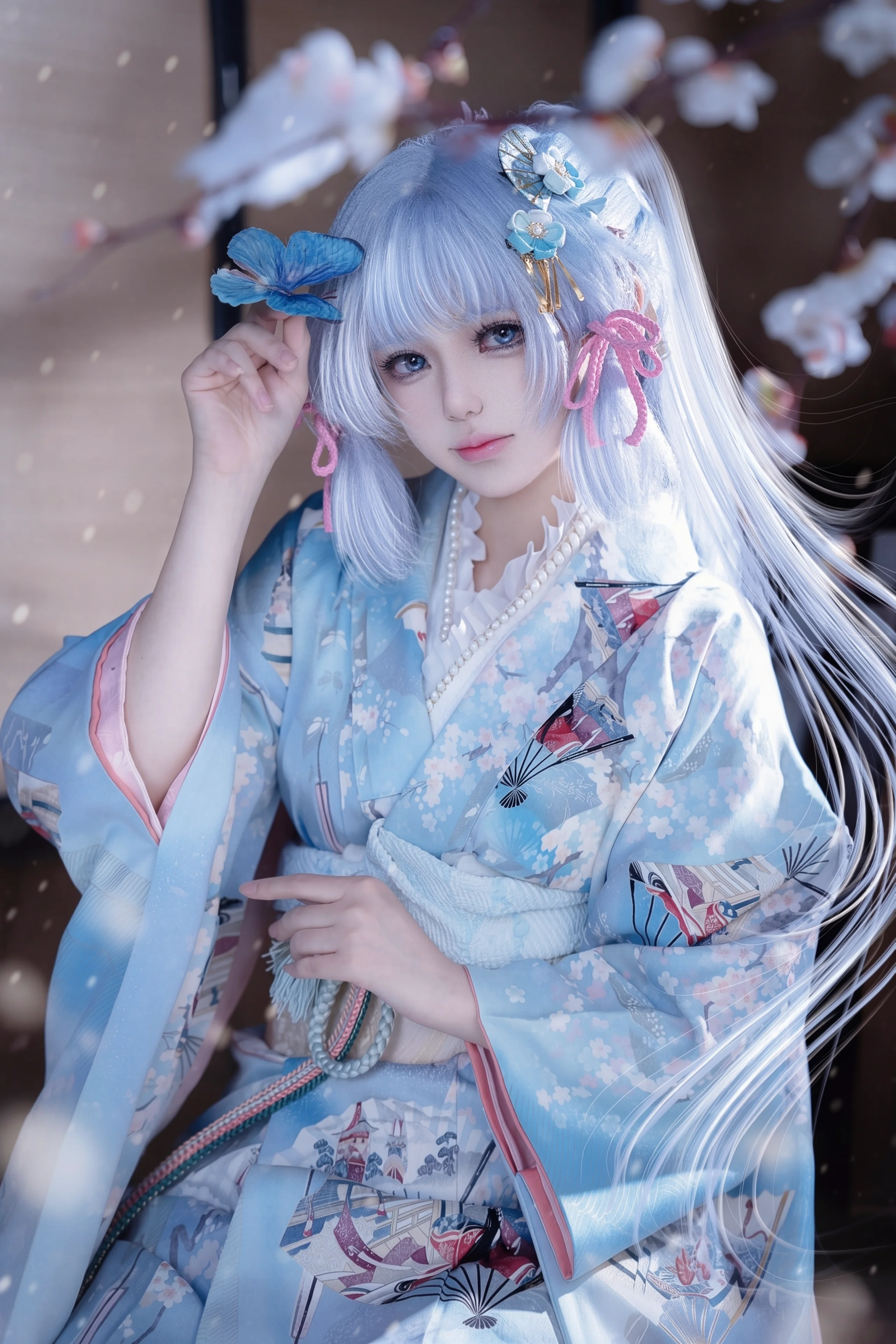 【神里绫华cos】雪中白鹭，与这场冬日的约定