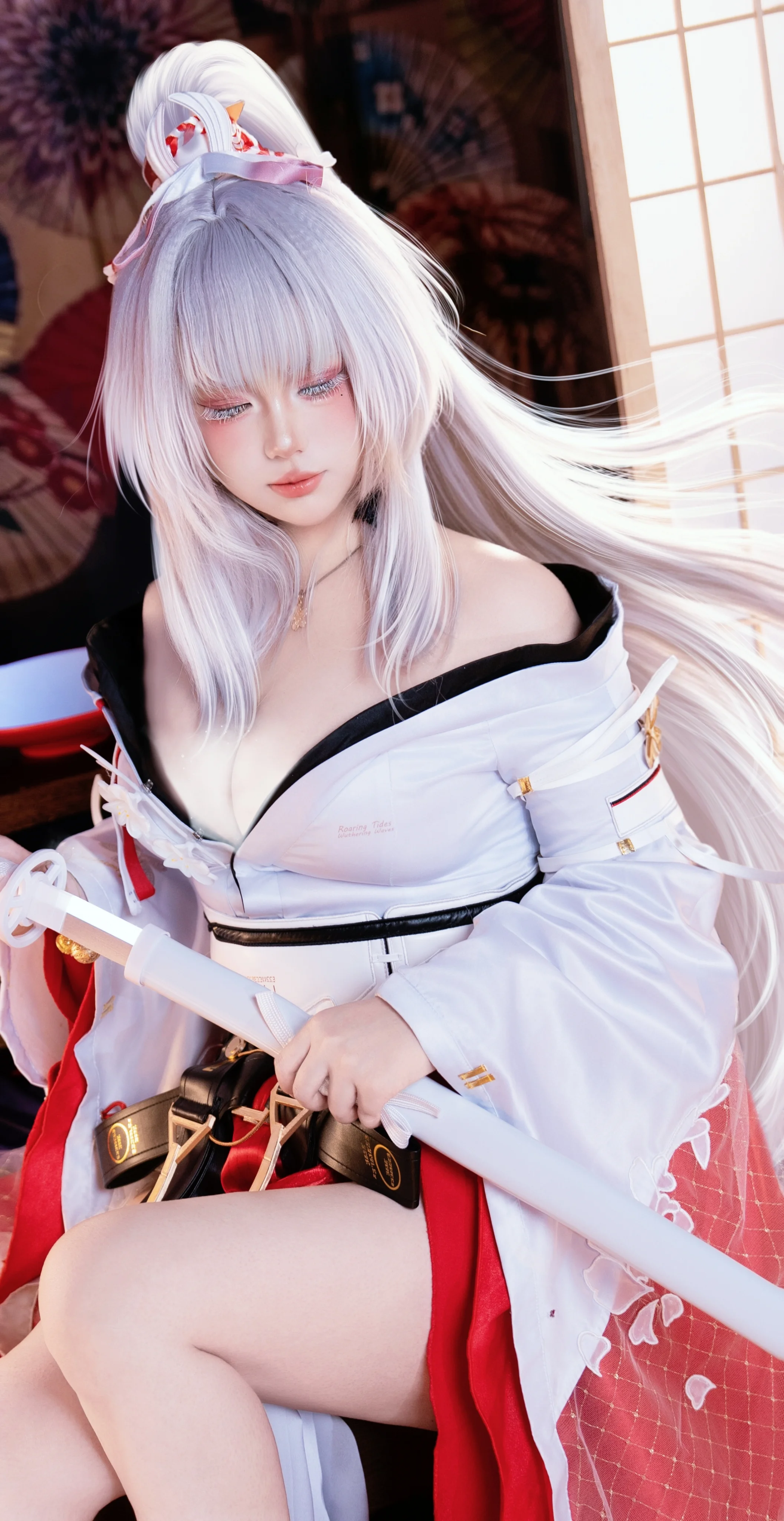 【绯雪cos】鸣潮冰系共鸣者的日式风韵 - 第 2 张
