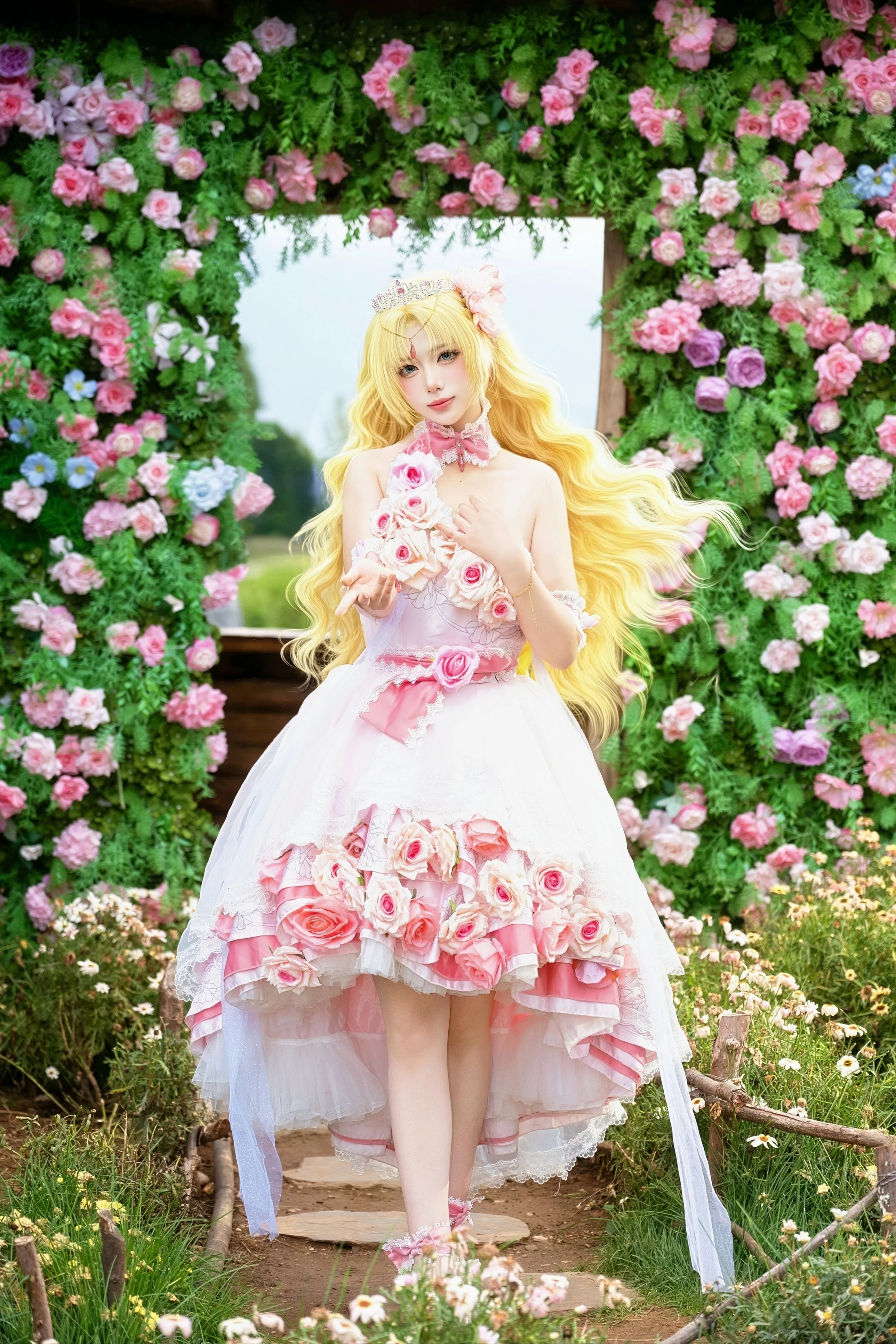 【希婭cos】某天成為公主，繁花簇擁中的夢幻回眸 - 第 3 張