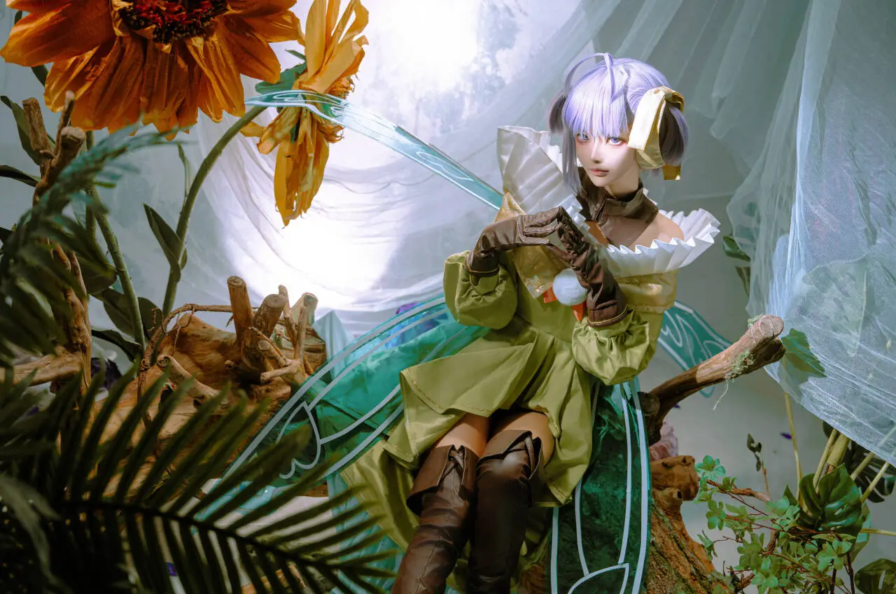 【缪瑞恩cos】款冬叶下的精灵公主，FGO里的静谧之姿 - 第 10 张