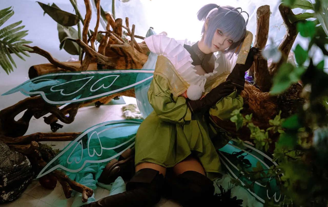 【缪瑞恩cos】款冬叶下的精灵公主，FGO里的静谧之姿 - 第 4 张