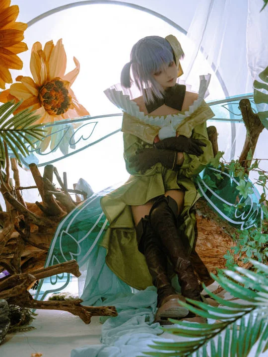 【缪瑞恩cos】款冬叶下的精灵公主，FGO里的静谧之姿 - 第 5 张