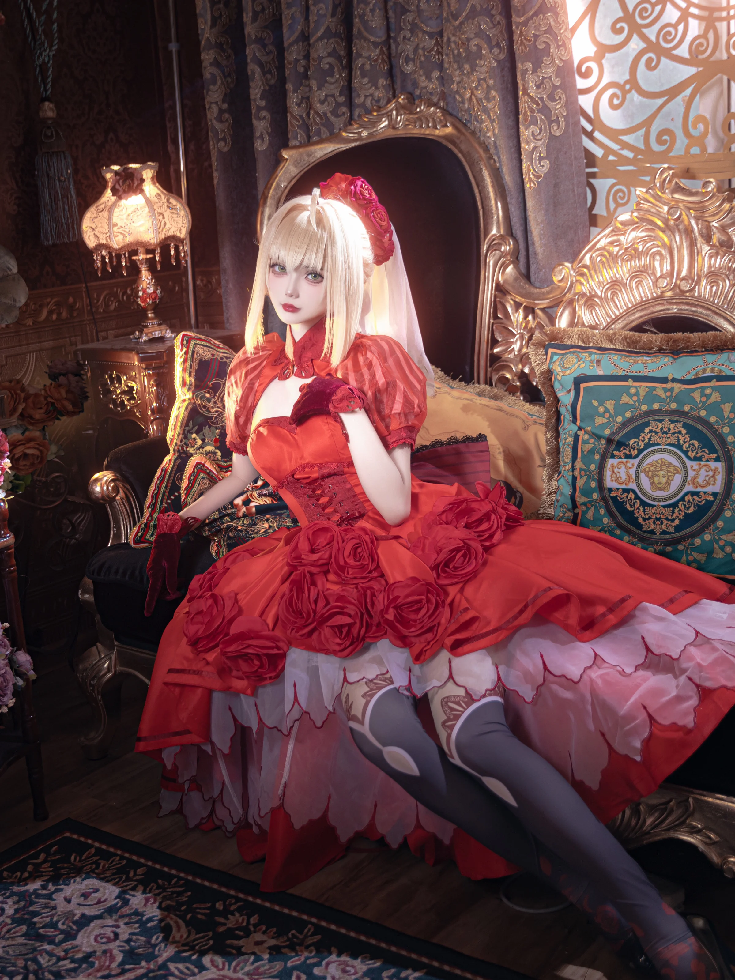 【尼祿cos】紅玫瑰禮服，Fate系列的華麗定格 - 第 1 張