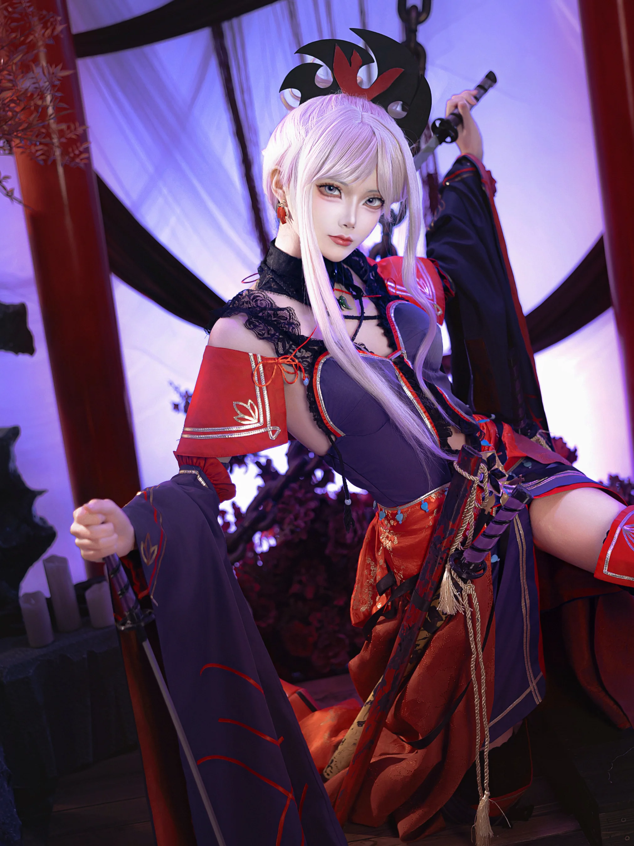 【宫本武藏cos】Fate/Grand Order里的水灵灵好女人，这套反人类设计真的太难穿