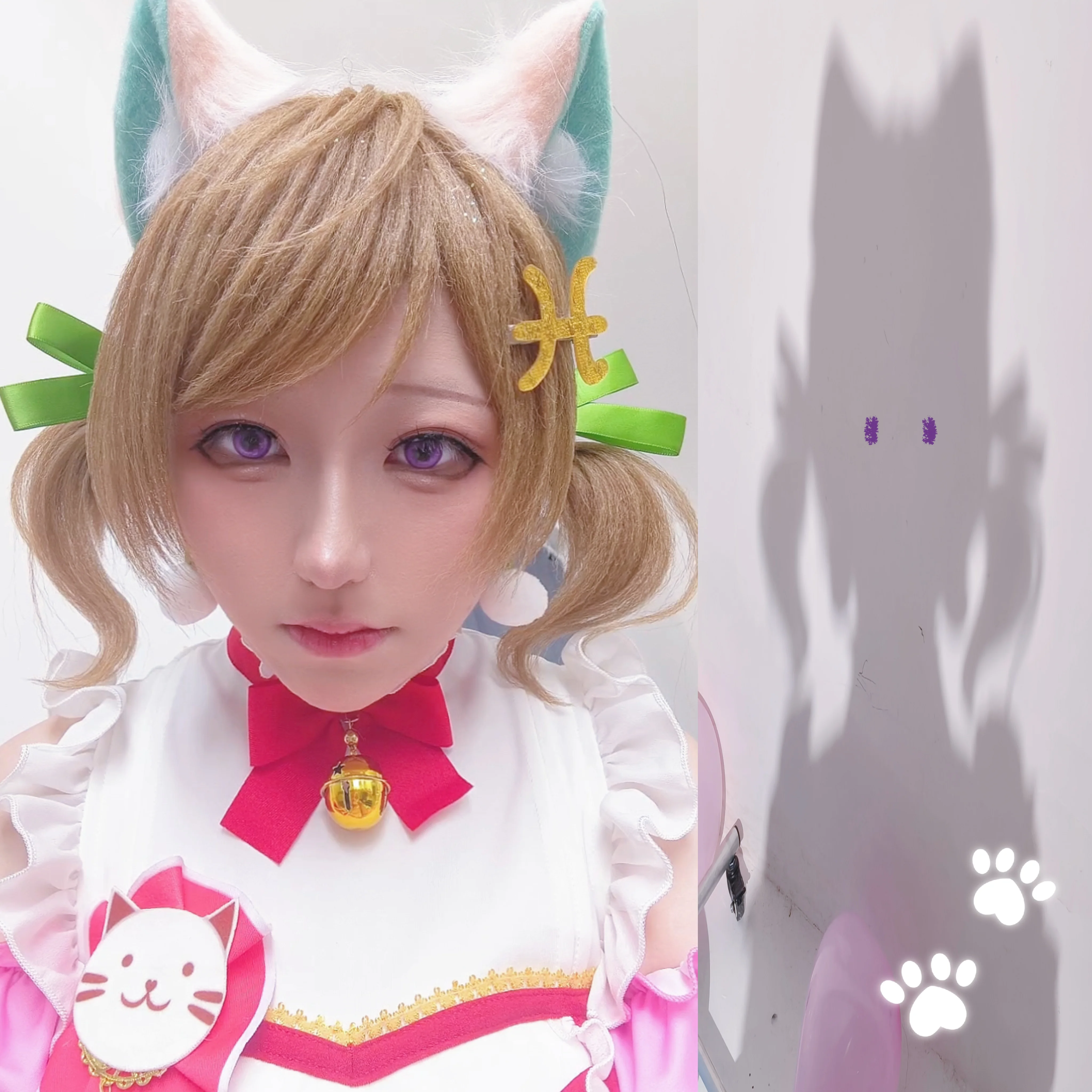 【小泉花阳cos】萌系猫娘与趣味剪影的Love Live!日常