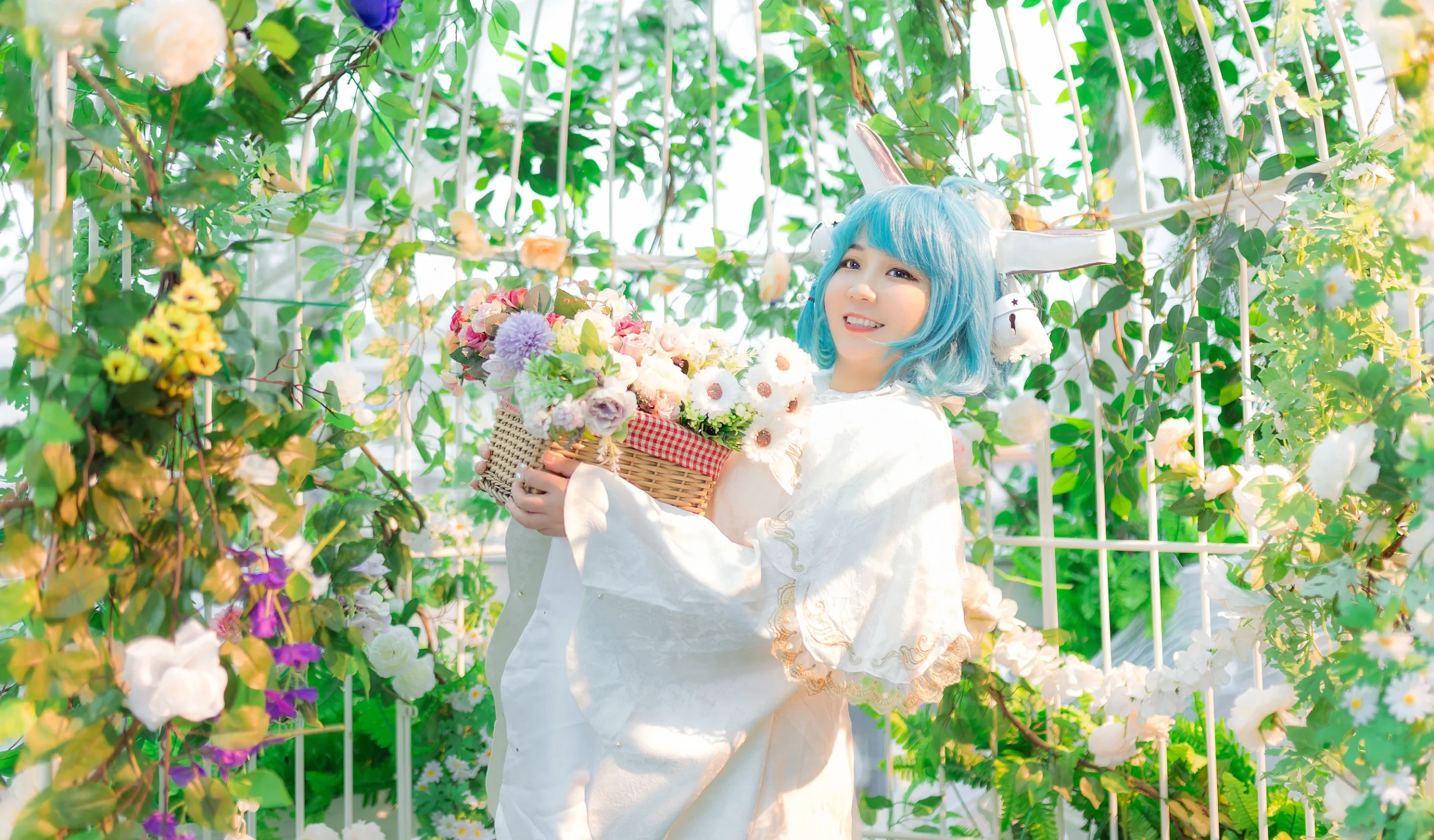 【蔡文姬cos】治愈系花园里的精灵少女 - 第 6 张