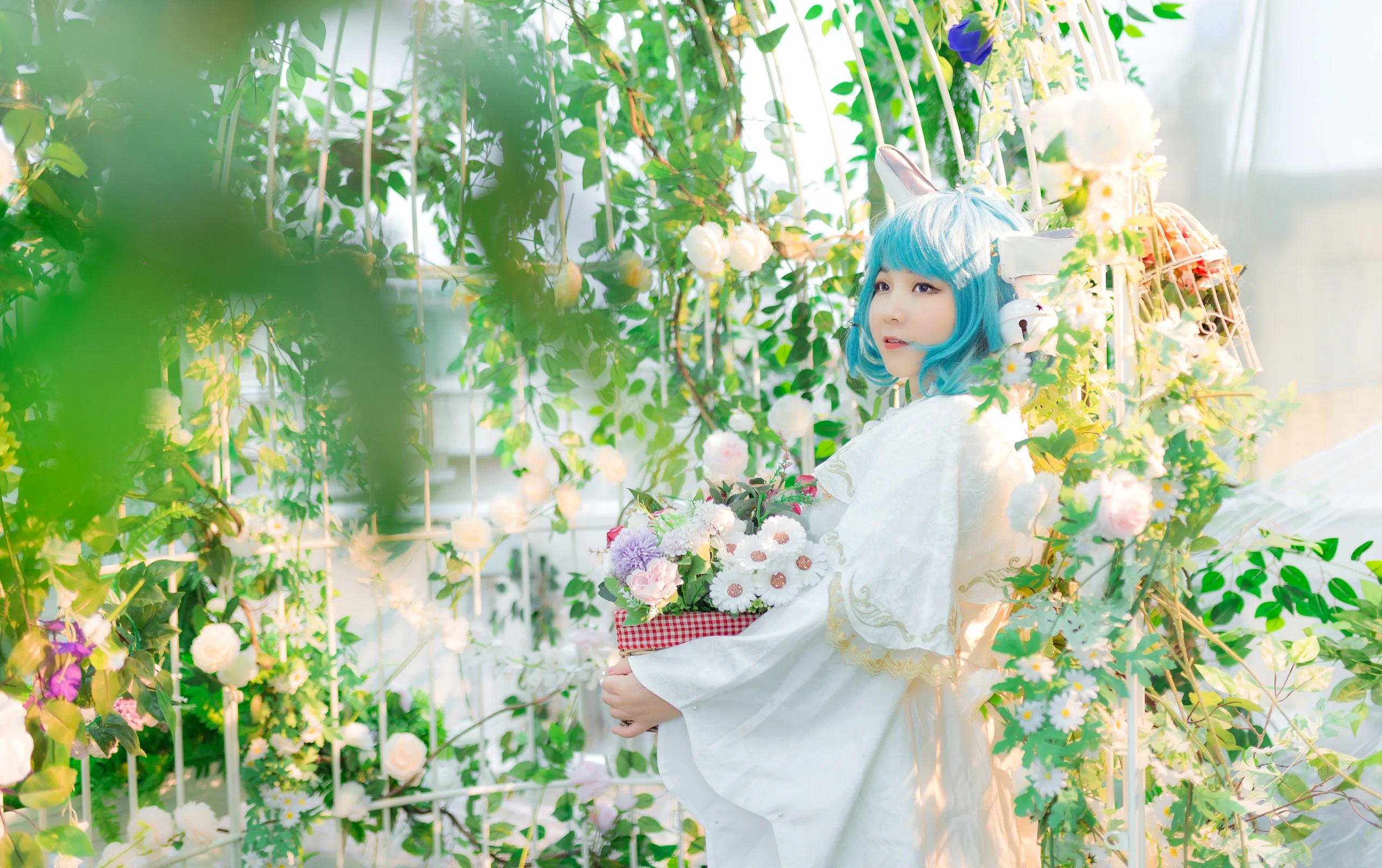 【蔡文姬cos】治愈系花园里的精灵少女 - 第 9 张