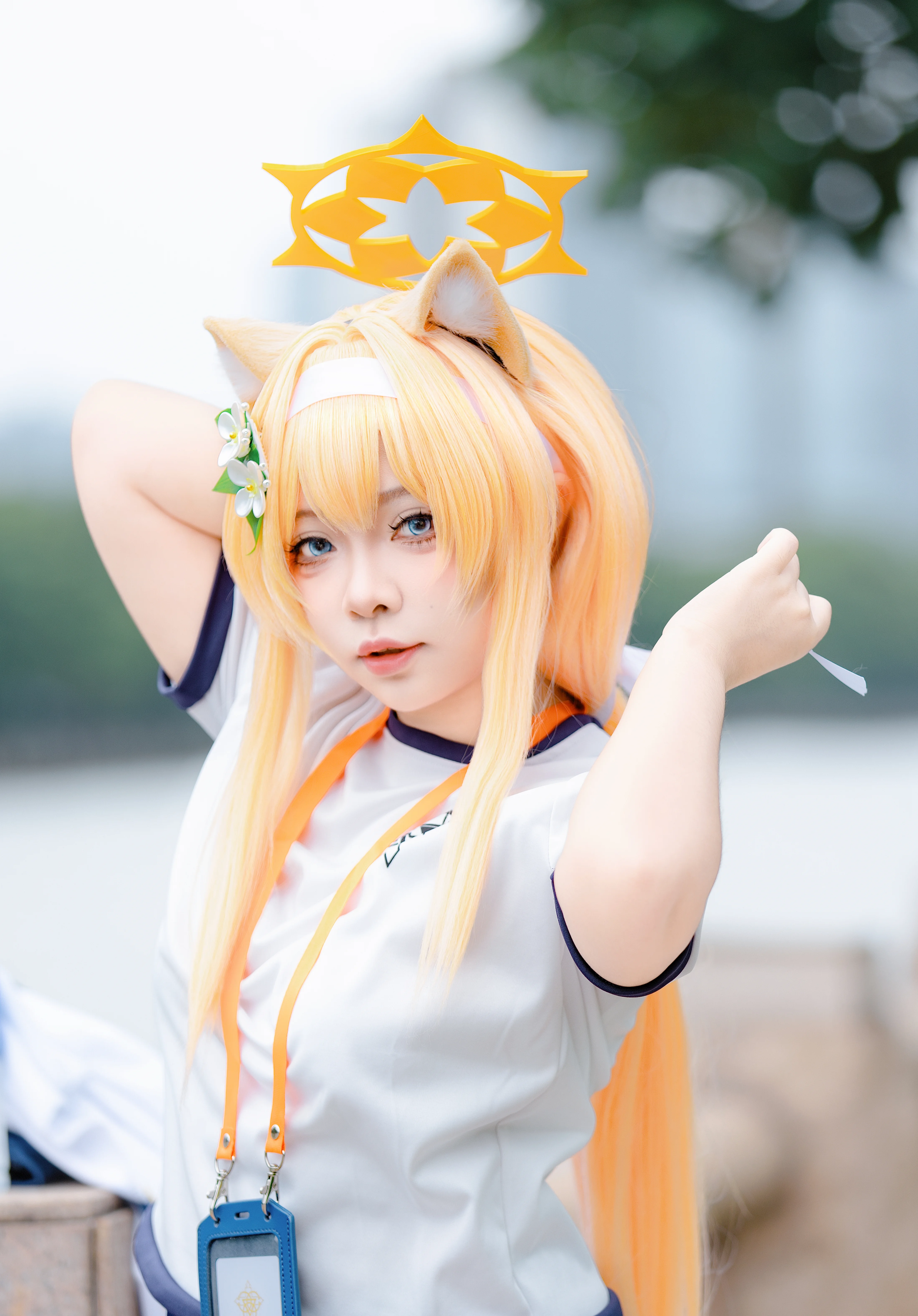 【伊洛玛丽cos】碧蓝档案体操服，运动番少女的外景实录 - 第 3 张