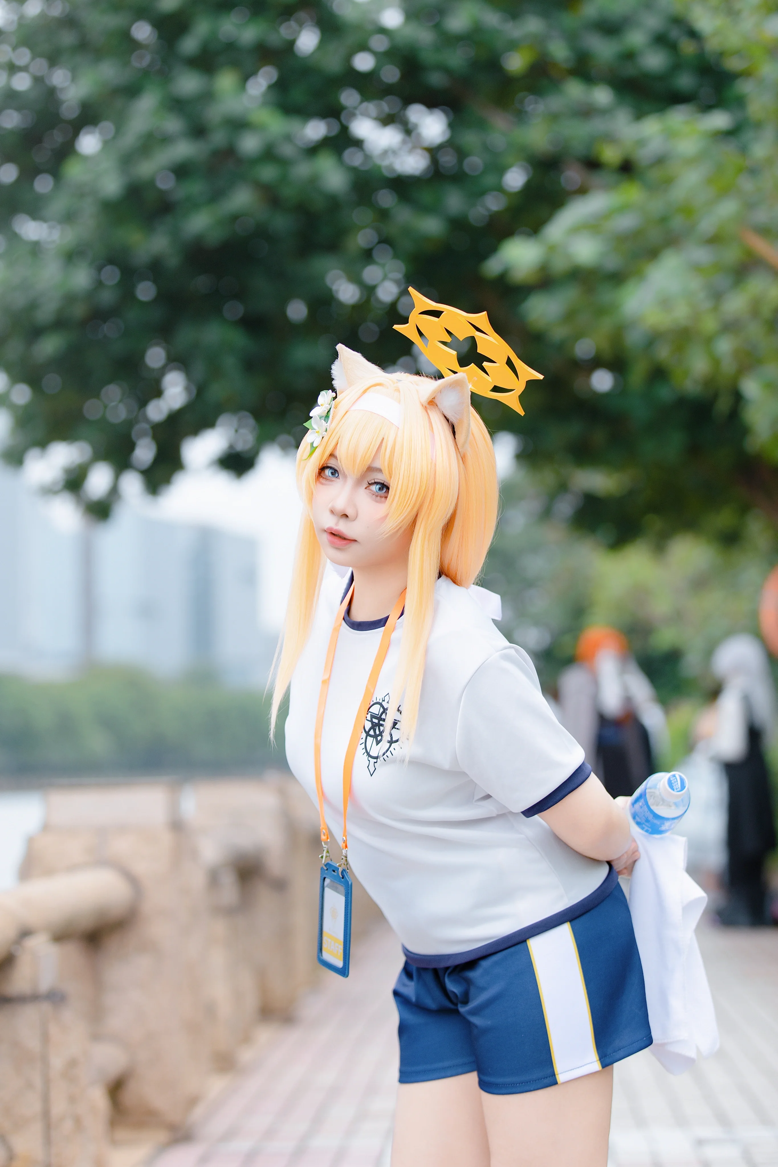 【伊洛玛丽cos】碧蓝档案体操服，运动番少女的外景实录 - 第 4 张