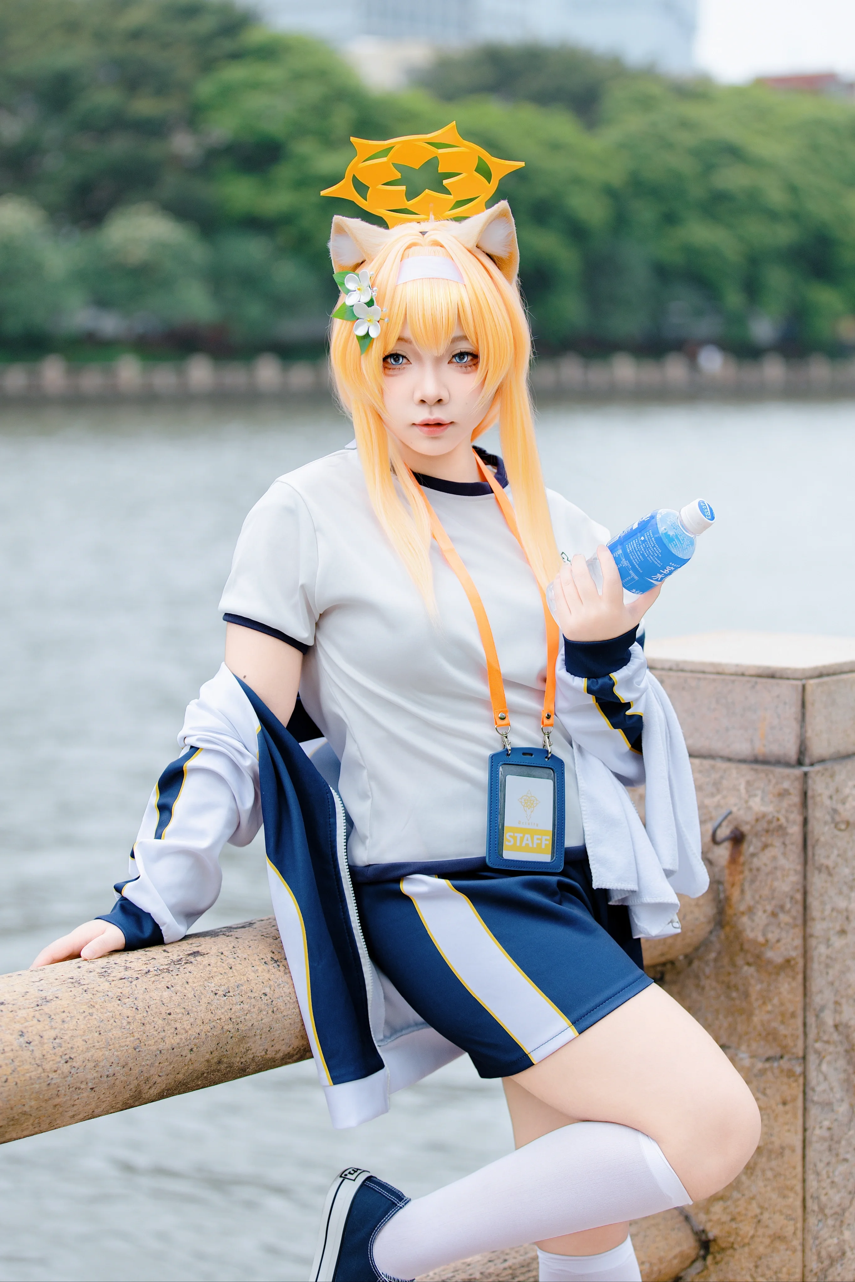 【伊洛玛丽cos】碧蓝档案体操服，运动番少女的外景实录 - 第 6 张