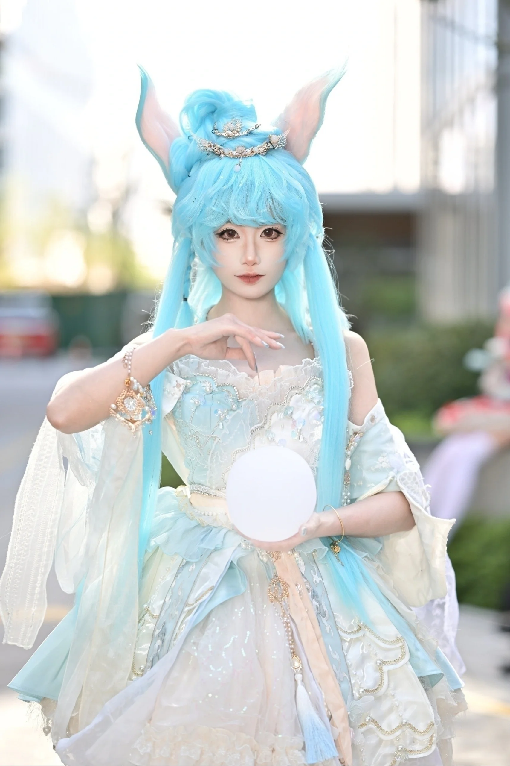 【蓝兔cos】私设古风洛丽塔，CP31外景化身梦幻国风少女 - 第 1 张