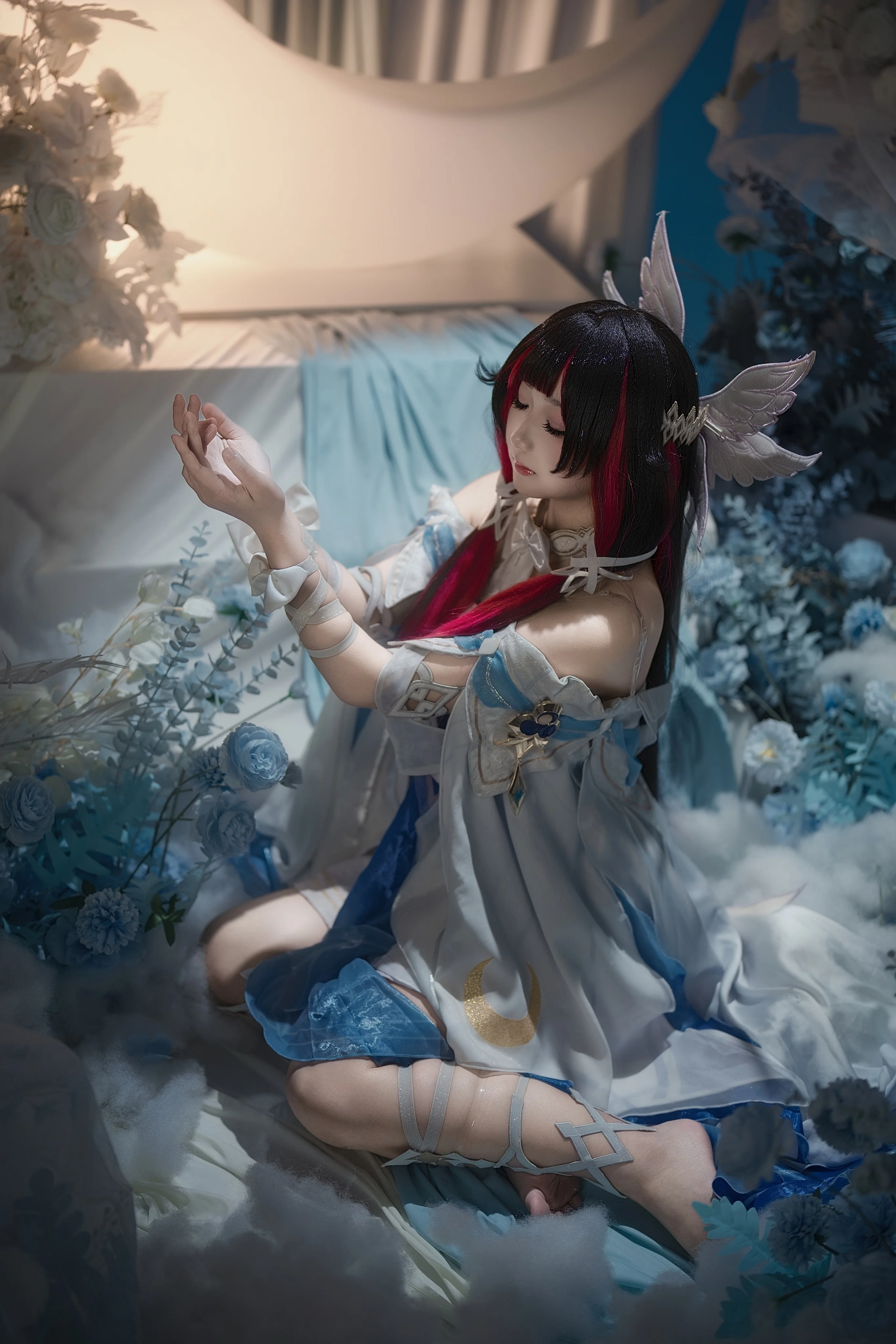 【哥倫比婭cos】月下靜謐的白鴿與風