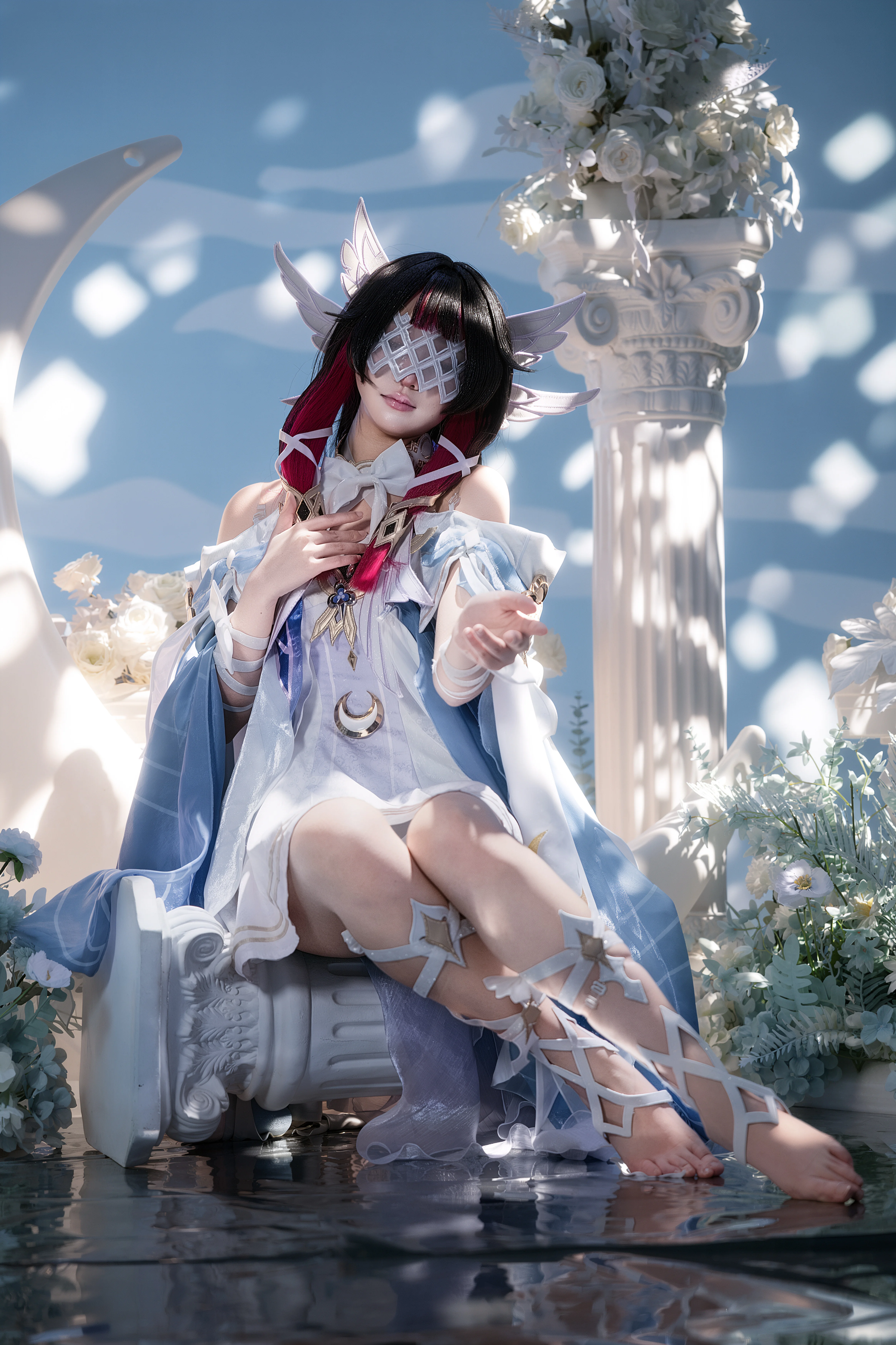 【哥伦比娅cos】原神迷梦，月光下的静谧祈祷 - 第 2 张