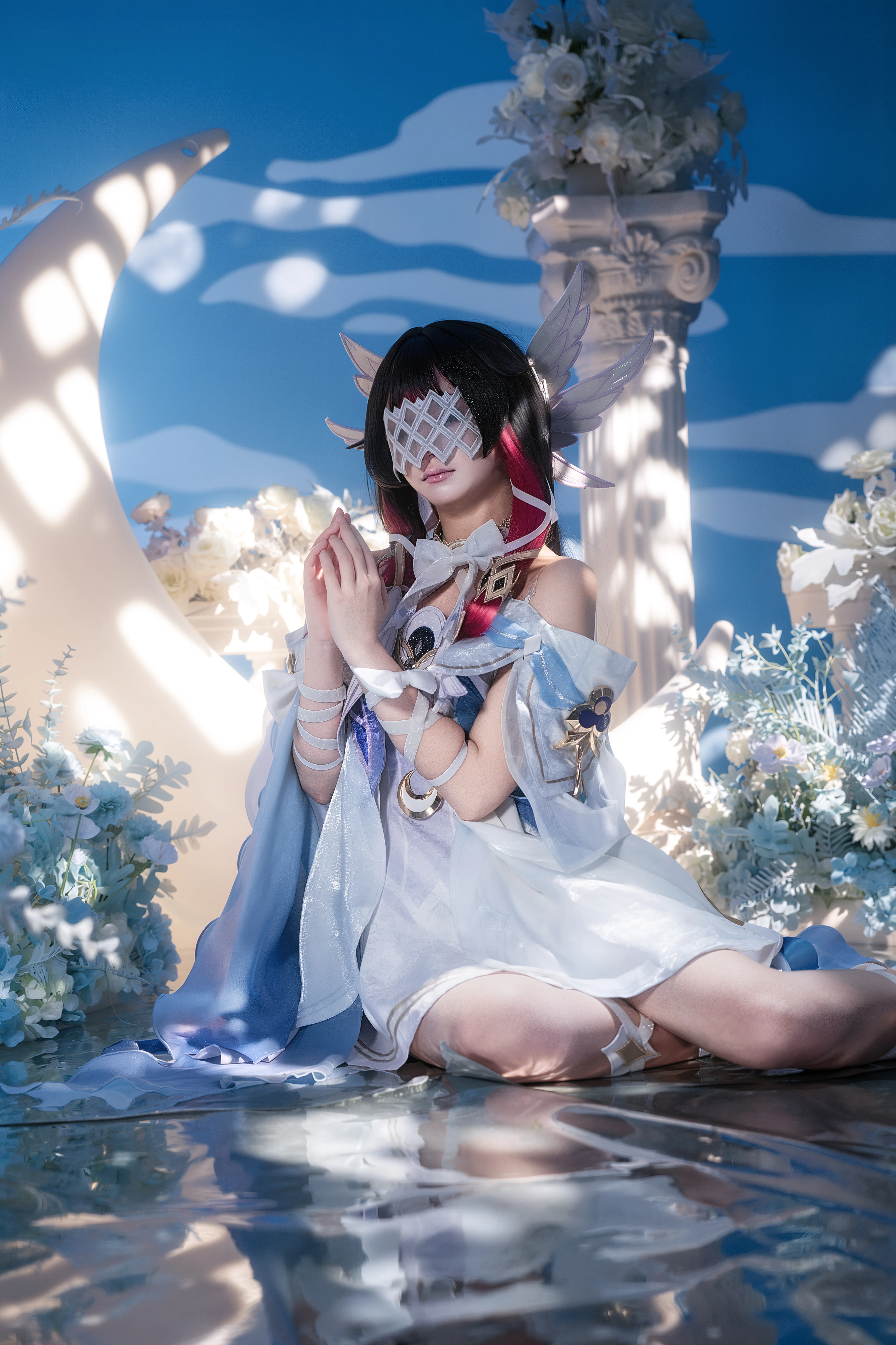 【哥伦比娅cos】原神迷梦，月光下的静谧祈祷 - 第 3 张