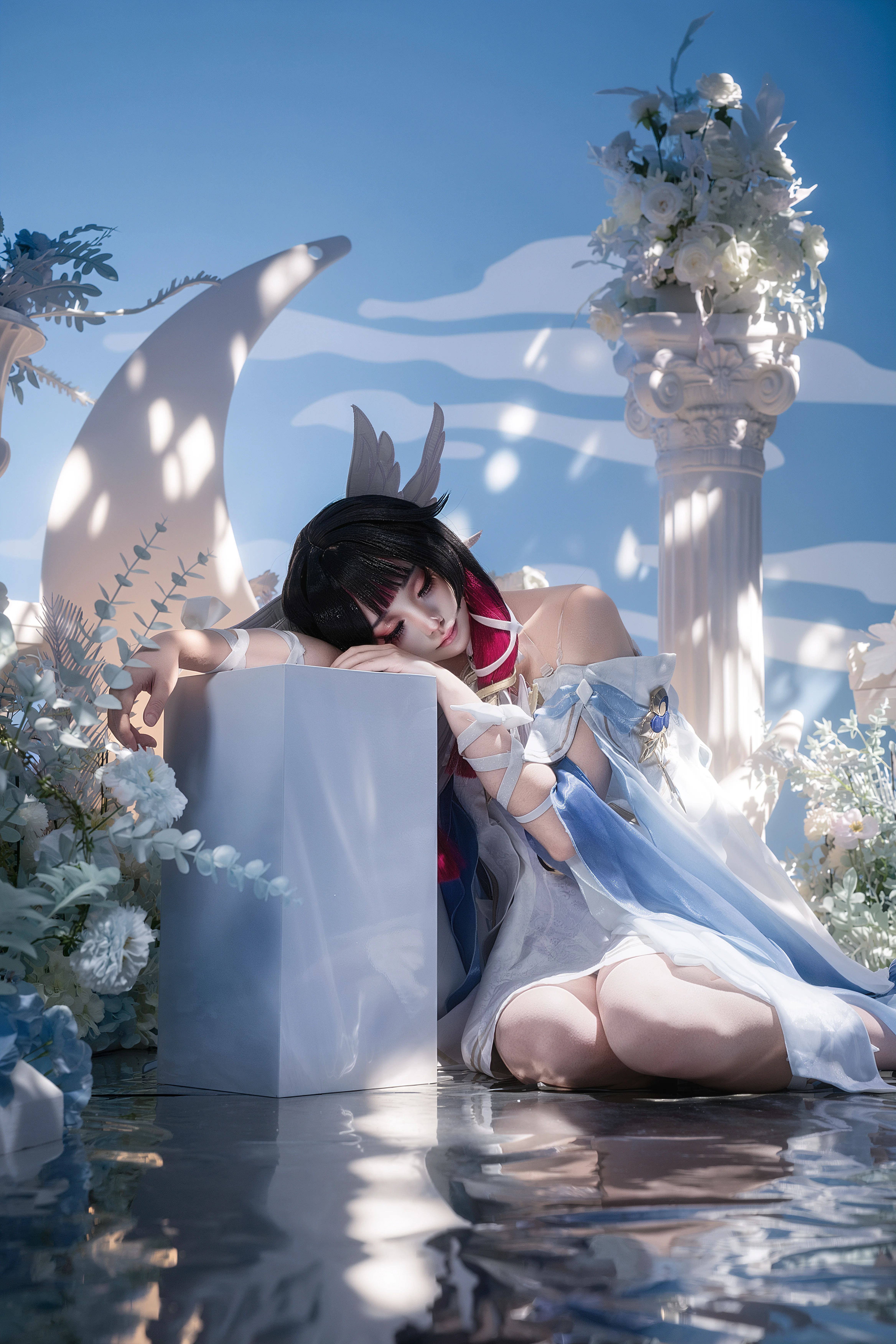 【哥伦比娅cos】原神少女与月光同行的静谧摄影 - 第 2 张