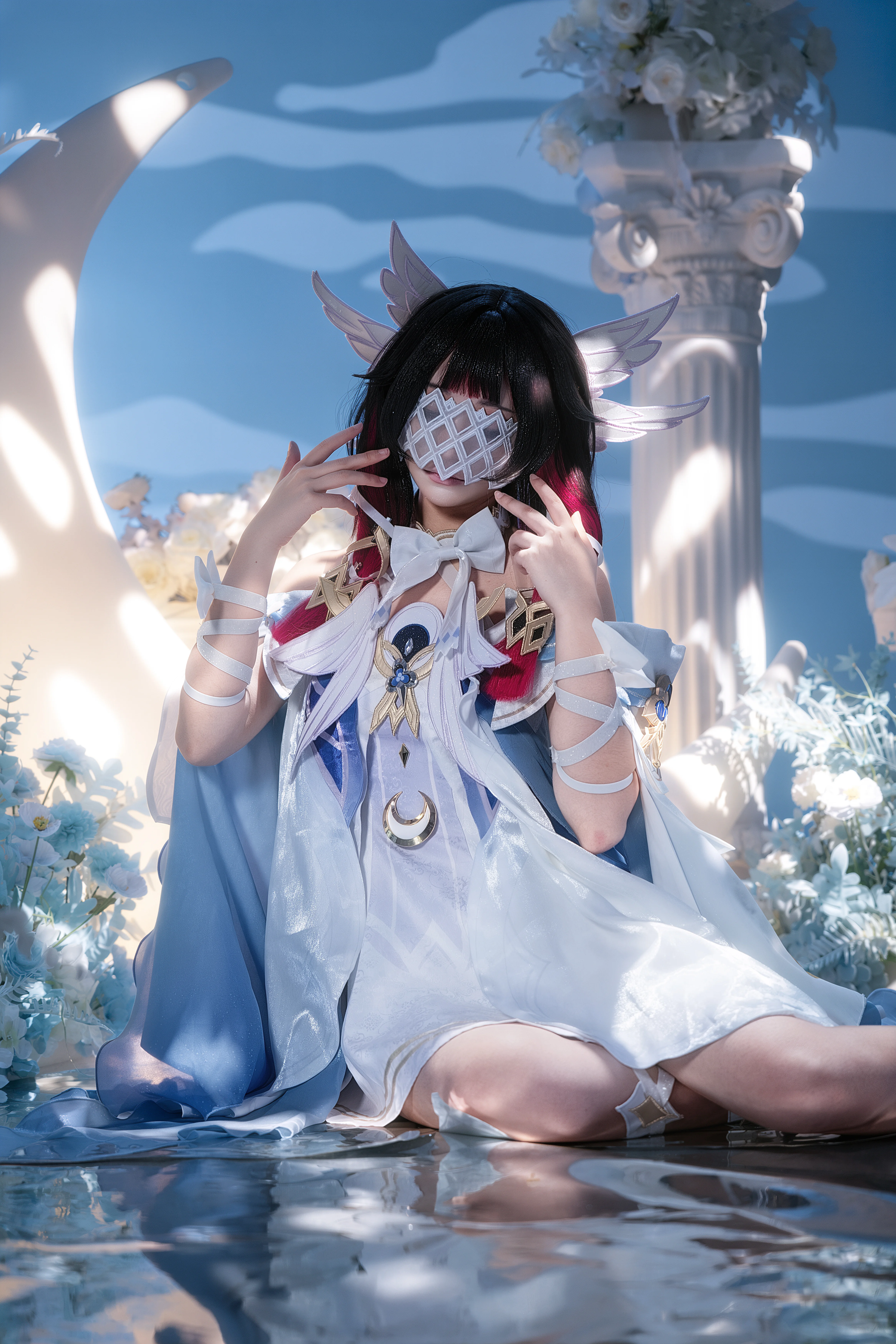 【哥伦比娅cos】原神少女与月光同行的静谧摄影