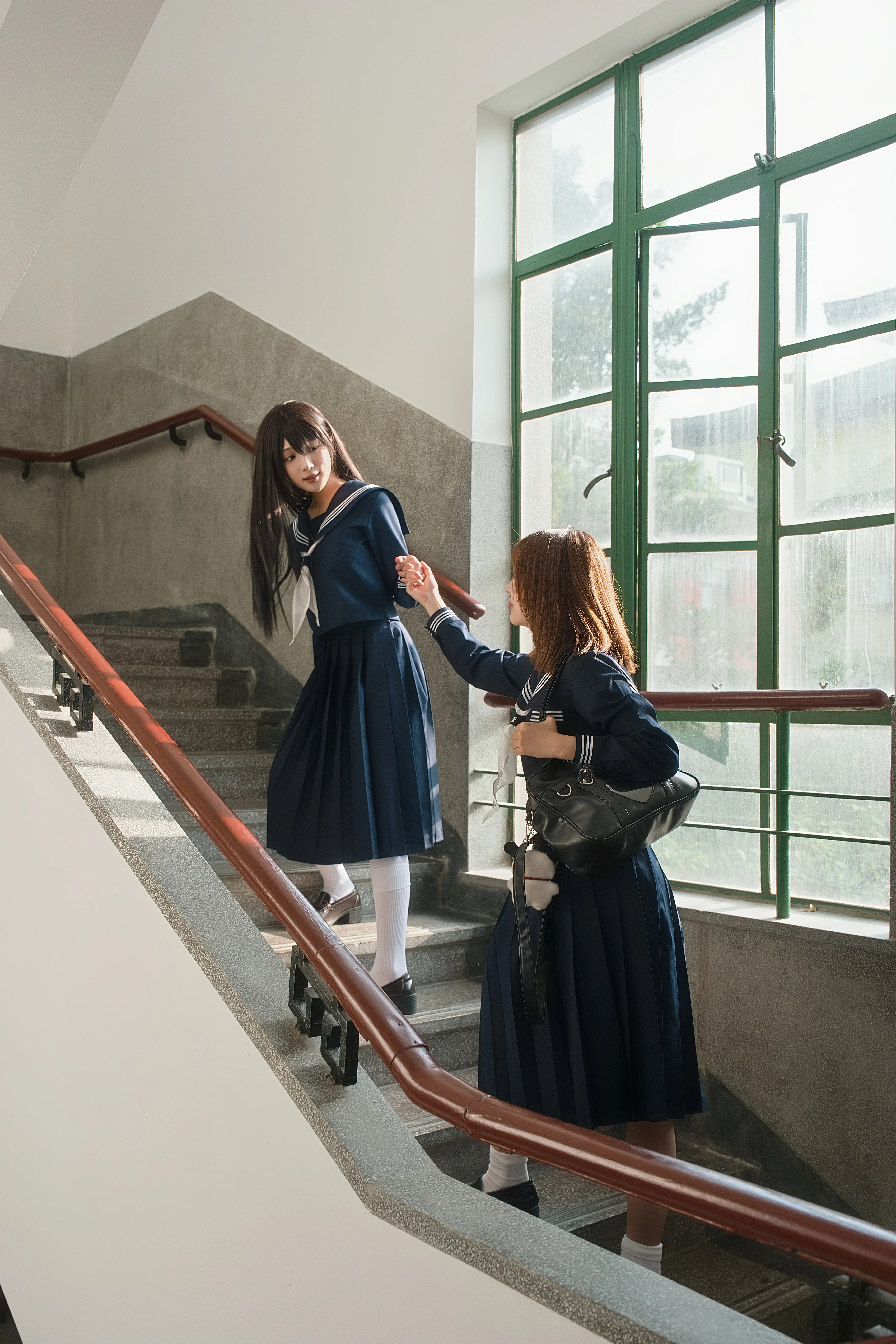 和JK搭子的校园限定时光，这套水手服太适合出片了 - 第 2 张