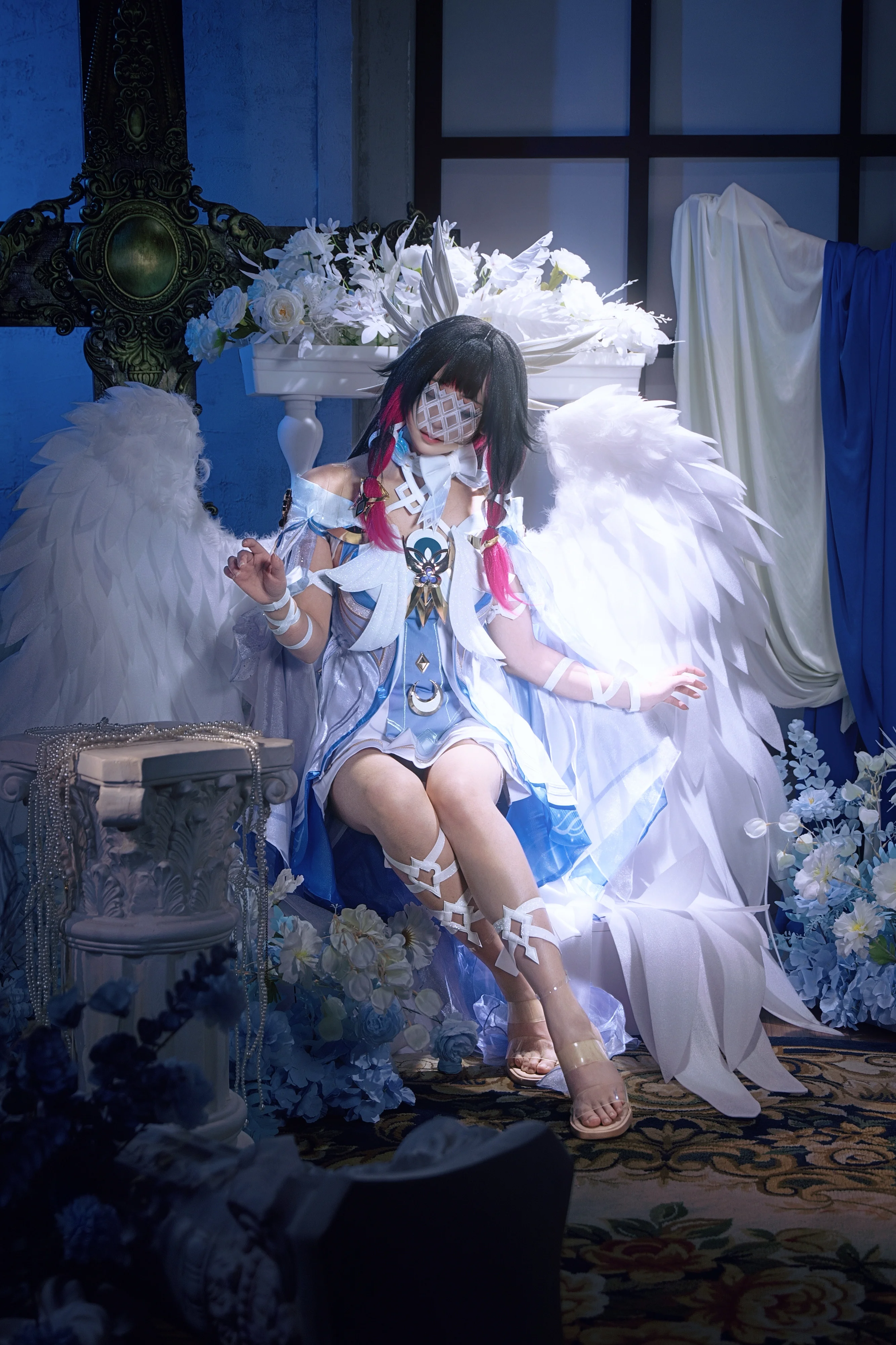 【哥伦比娅cos】月光下的羽翼，静谧与神秘交织 - 第 2 张