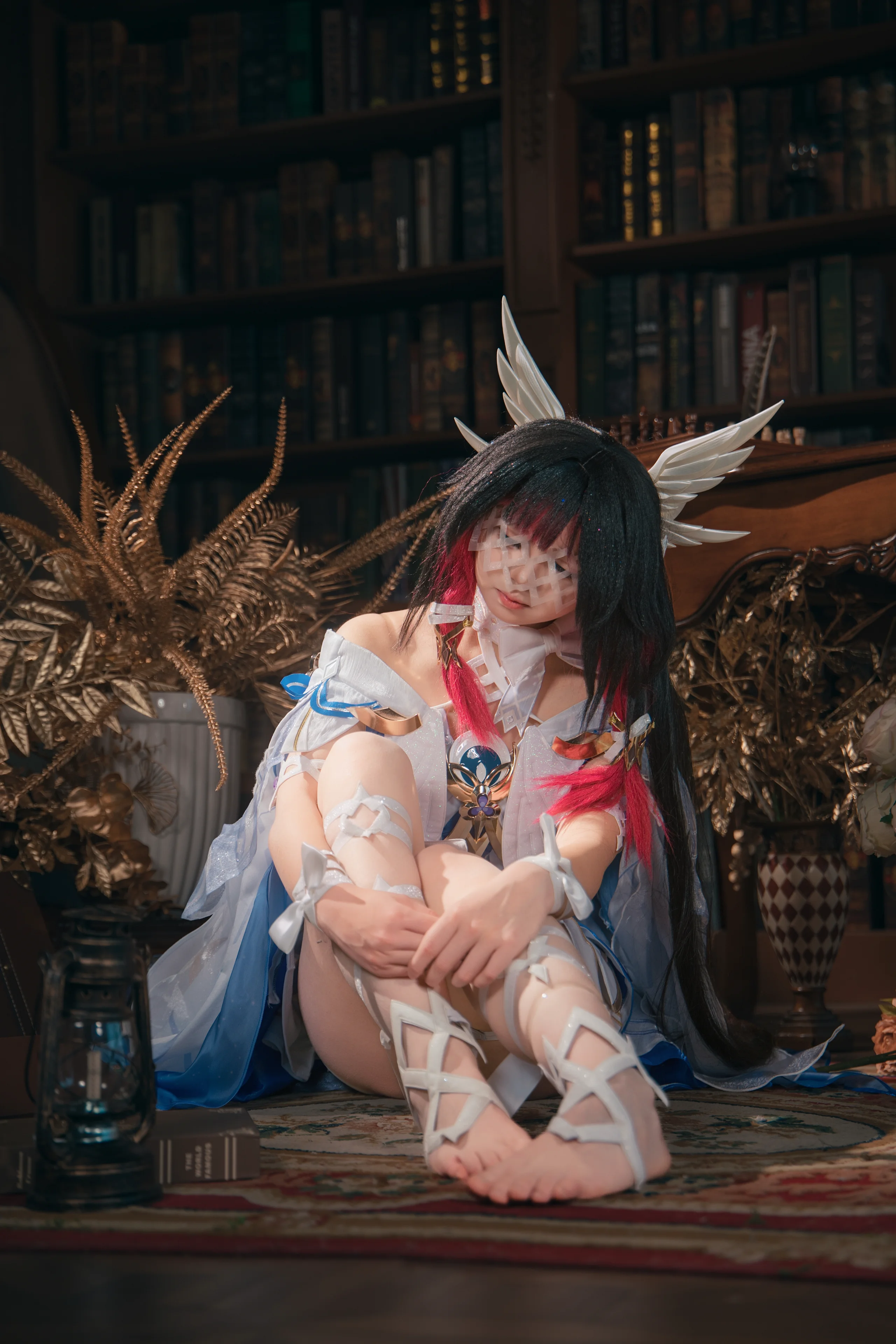 【哥伦比娅cos】少女绮想曲，复古书房里的静谧光影 - 第 3 张
