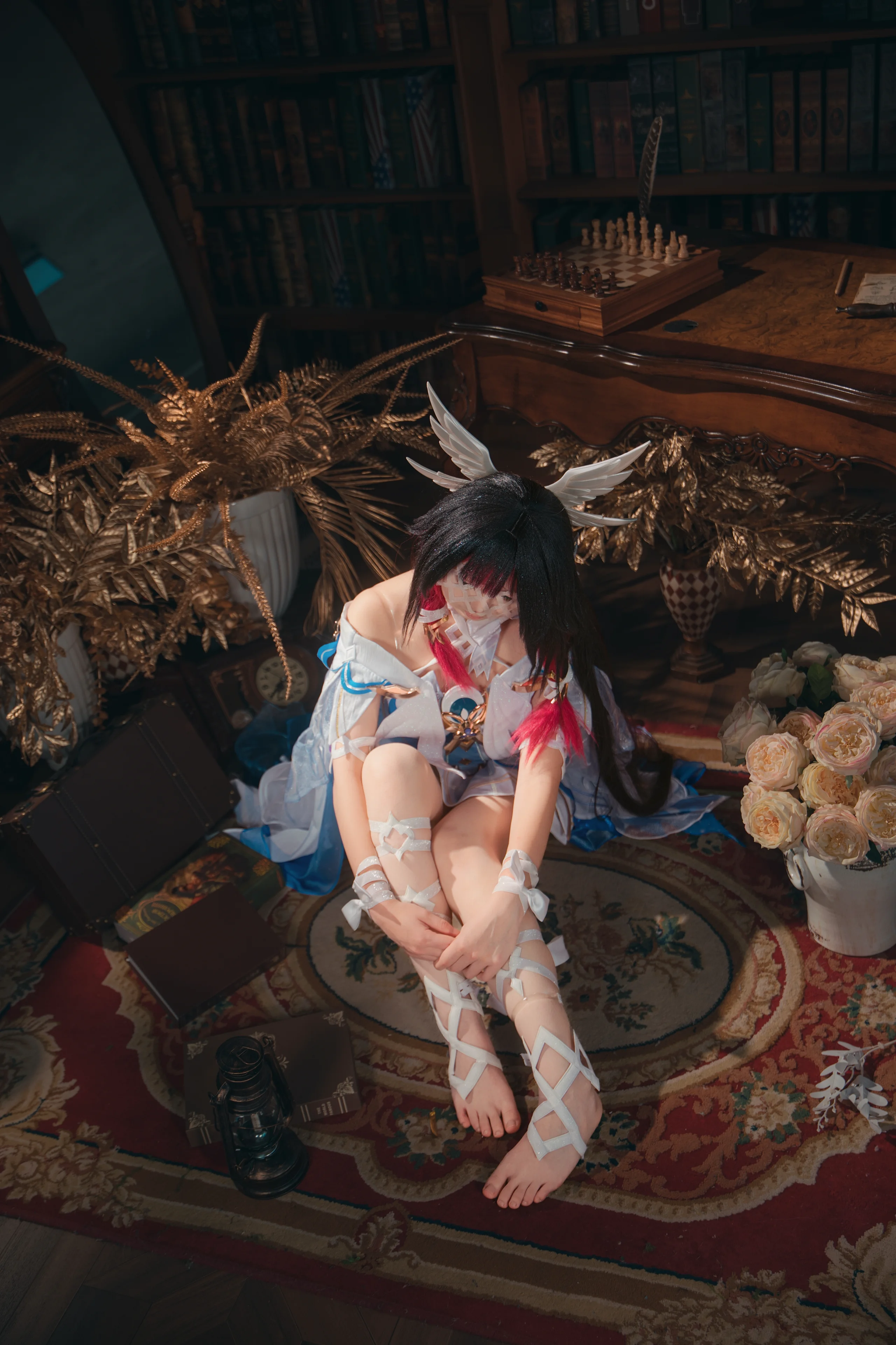 哥伦比娅·休憩，古典与暗调交织的静谧少女 - 第 2 张